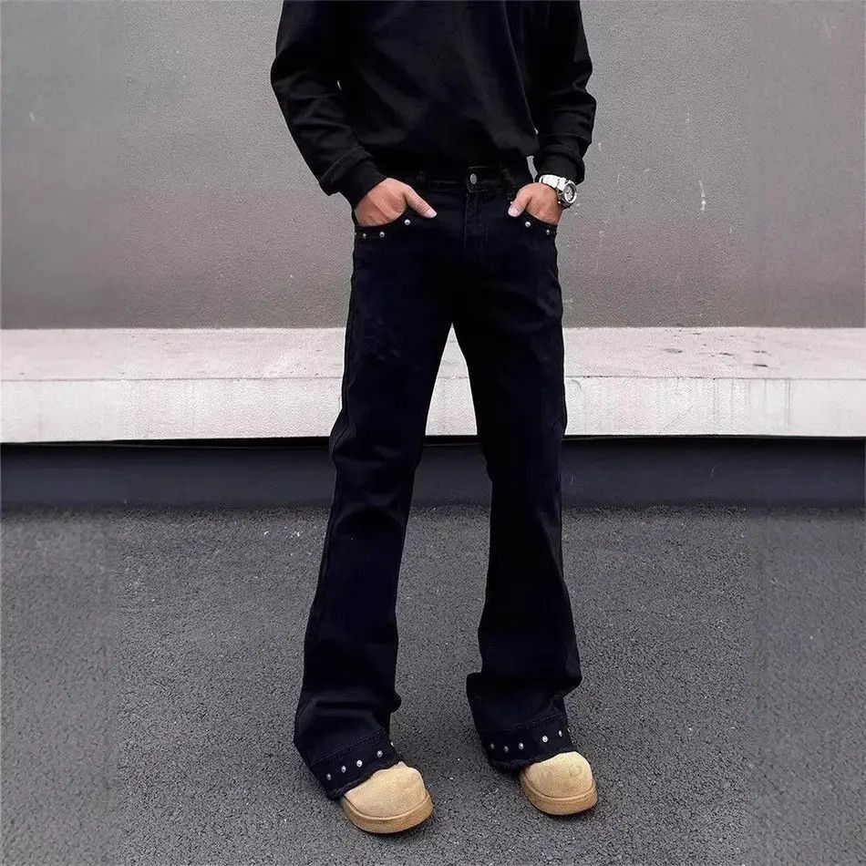 Japanese Brand Retro casual straight leg micro flared jeans Size US 30 / EU 46 - 5 Thumbnail