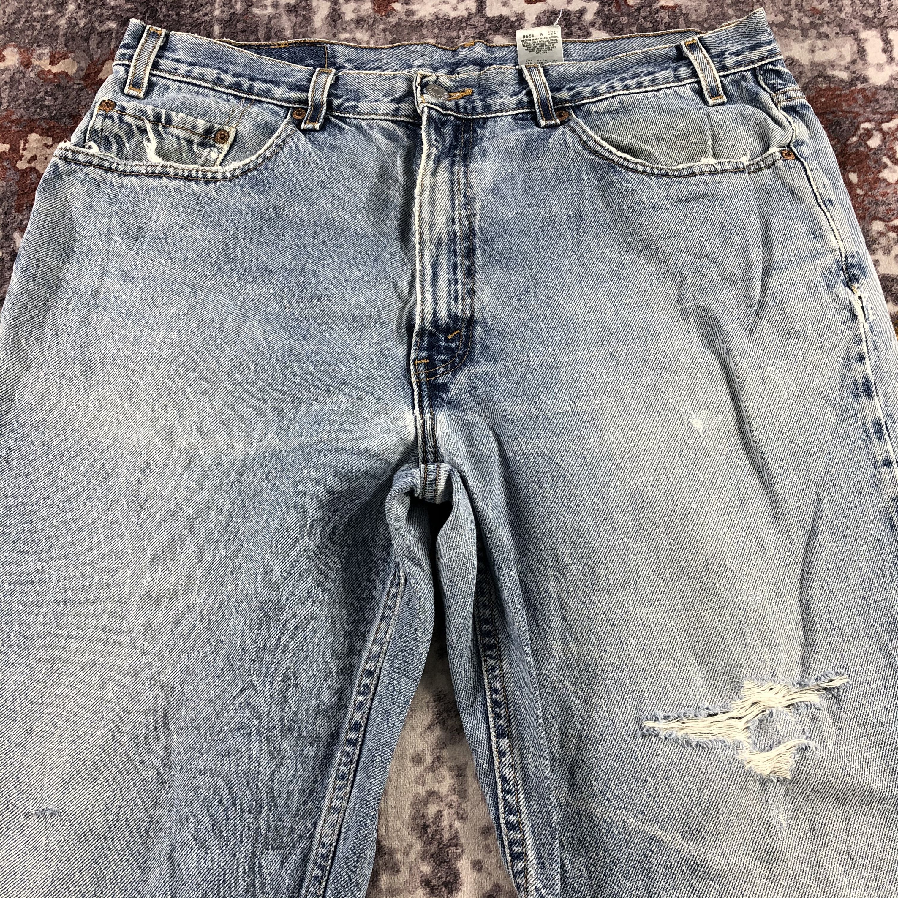 Levi's × Vintage 90s Vintage Blue Wash Levis 550 Jeans-JM3116 Size US 37 - 3 Thumbnail
