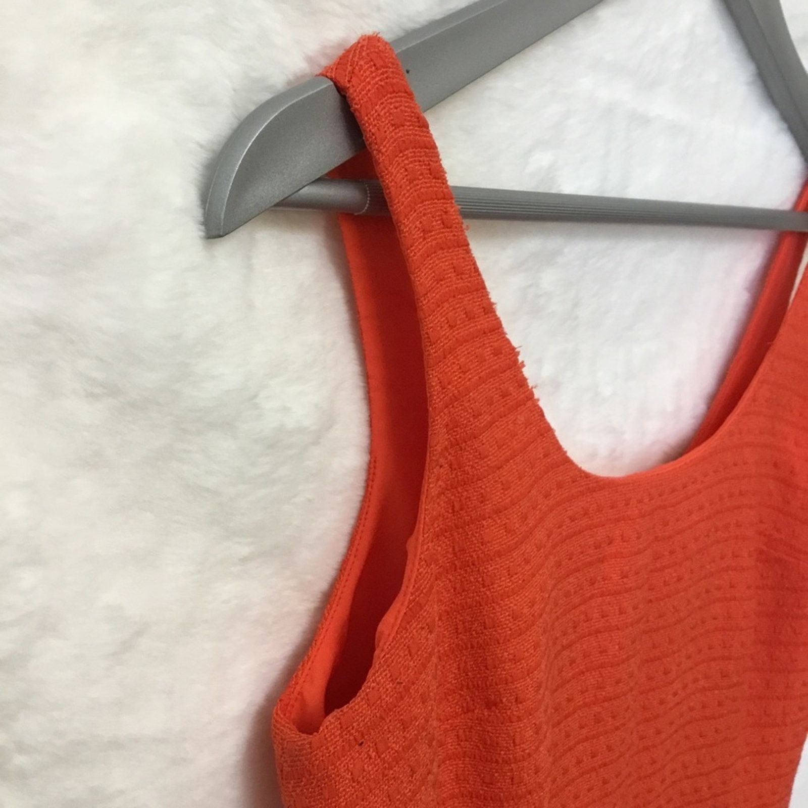 Ann Taylor Ann Taylor Orange Sleeveless Sheath Dress Size S / US 4 / IT 40 - 8 Thumbnail