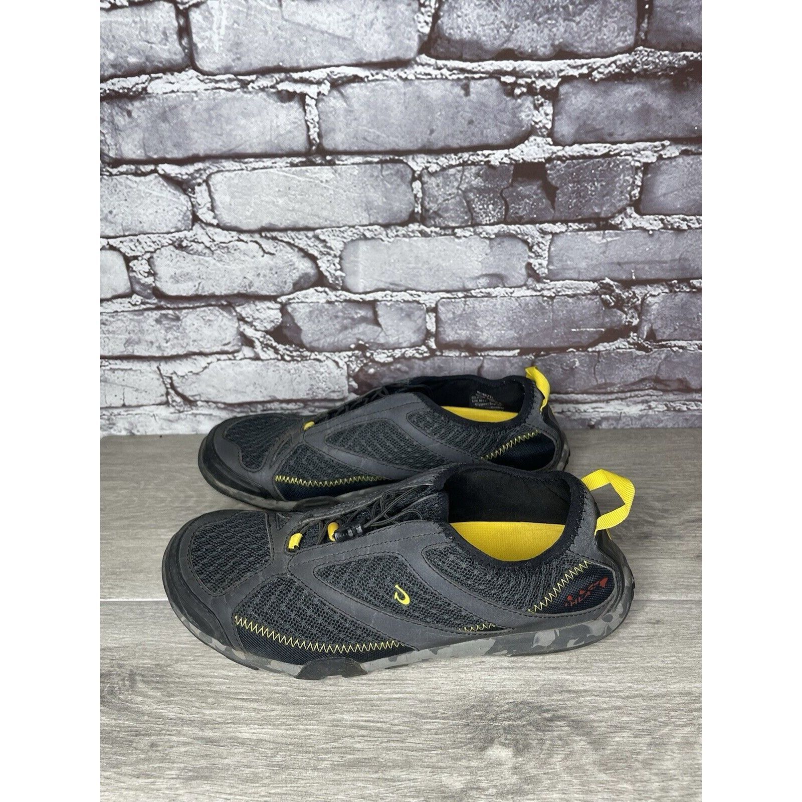 Olukai Olukai Shoes Eleu Trainer Black Camo Yellow Comfort Walking Size US 11 / EU 44 - 12 Thumbnail