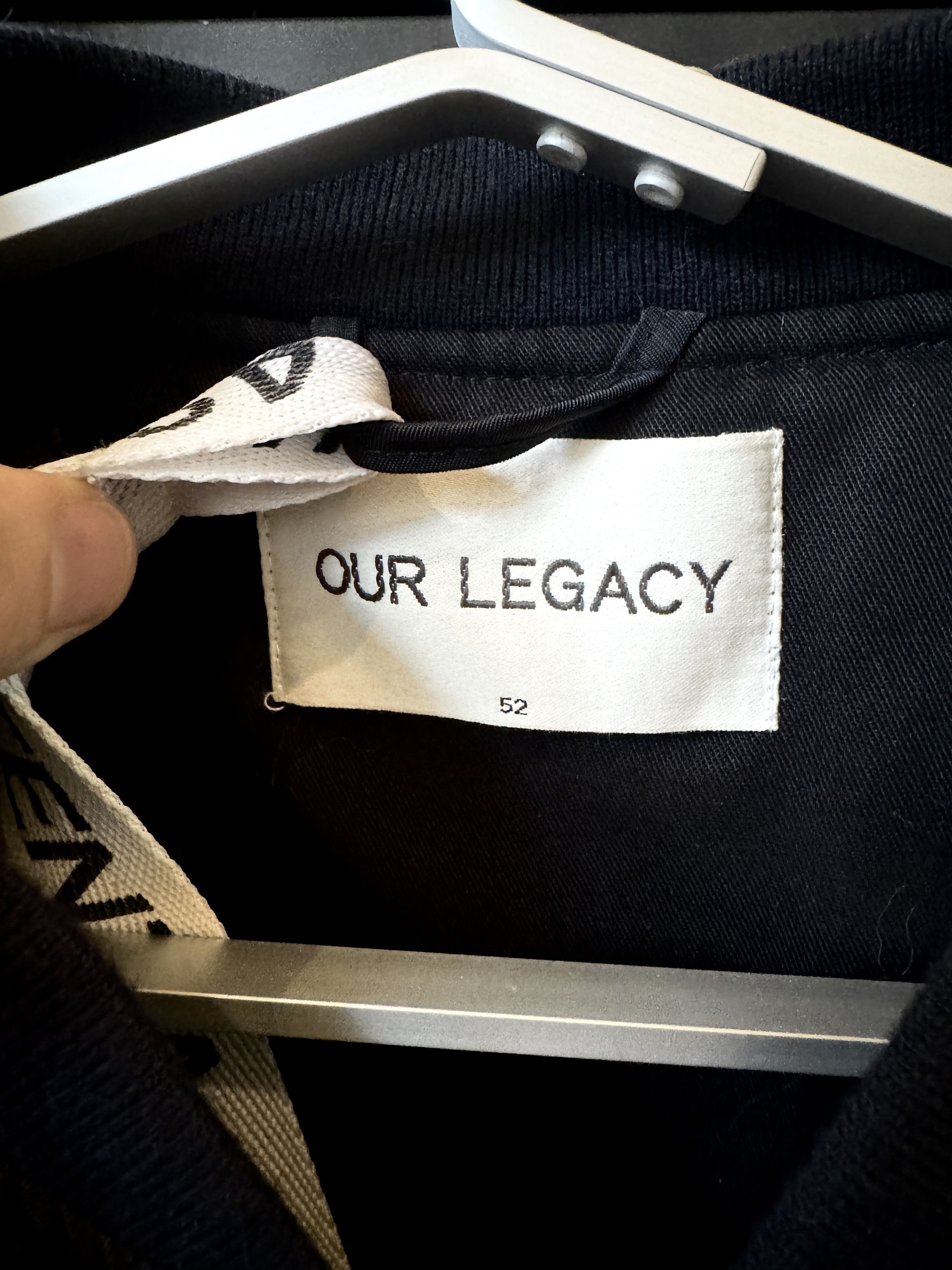 Our Legacy Our Legacy Dark Blue Luxury Satin Bomber Jacket Size US L / EU 52-54 / 3 - 4 Thumbnail
