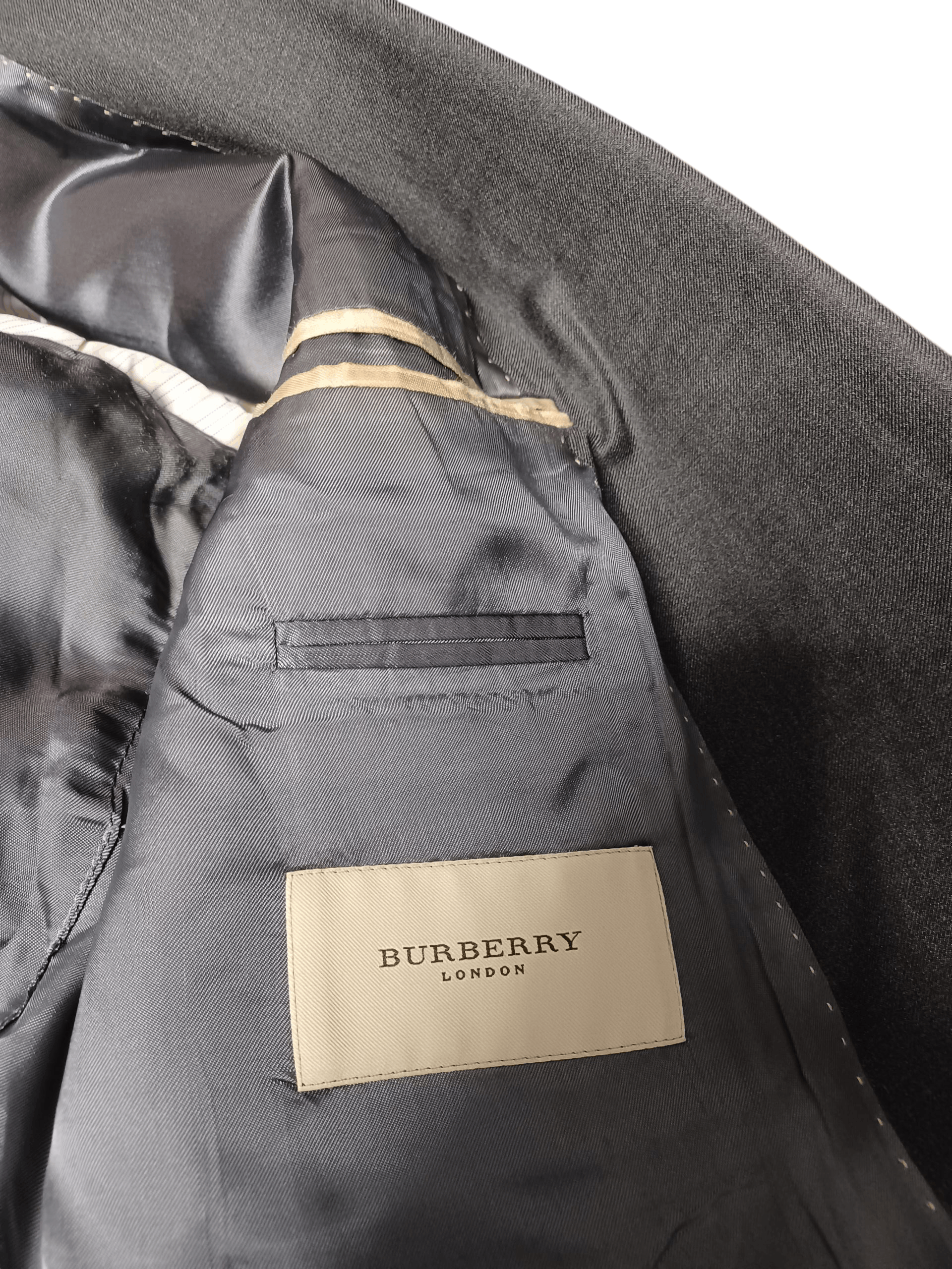 Burberry BURBERRY LONDON LUXURY VINTAGE WOOL BLAZER Size 44S - 6 Thumbnail