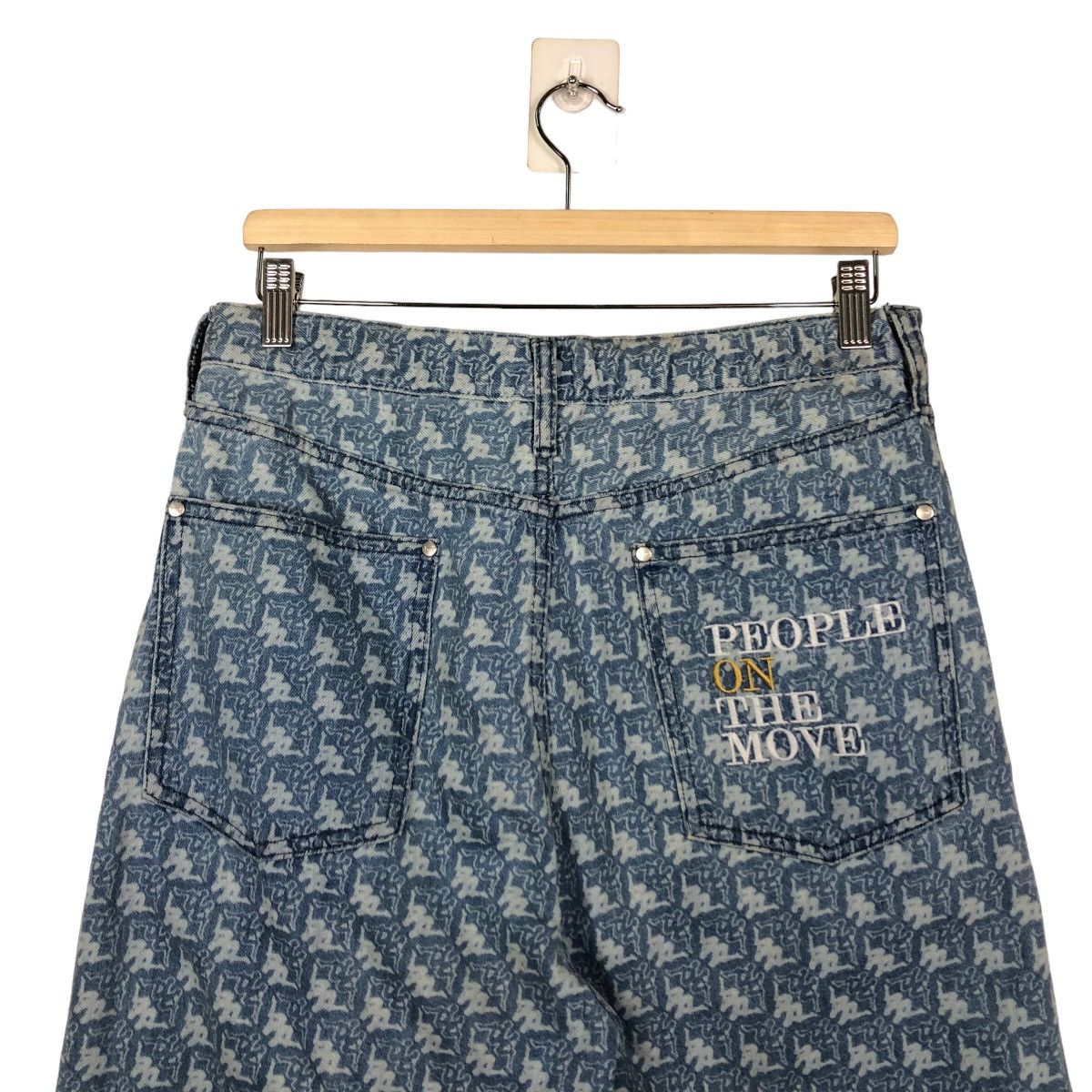 Japanese Brand 🔥90’s Full Print Kappa GU Japan Made Denim Streetwear Style Size US 30 / EU 46 - 8 Thumbnail