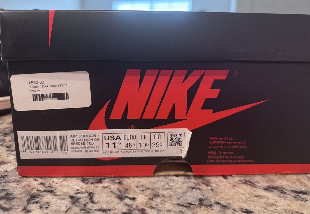 Jordan Brand Jordan 1 Mocha Size US 11.5 / EU 44-45 - 6 Thumbnail