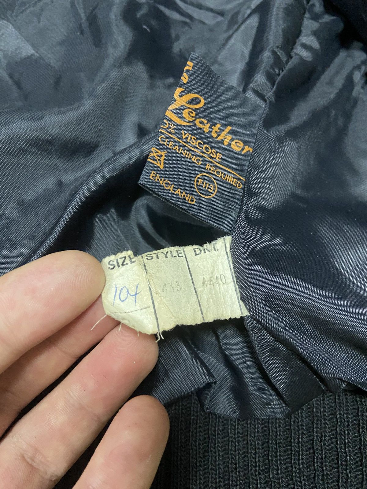 Genuine Leather Leather bomber jacket vintage zip Size US S / EU 44-46 / 1 - 12 Thumbnail