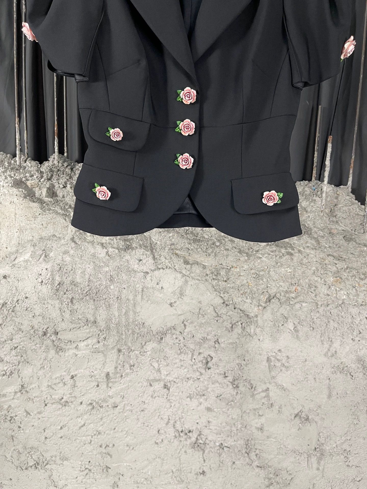 Dolce & Gabbana DG Rose Print Women's Blazer 38 Size XS / US 0-2 / IT 36-38 - 4 Thumbnail