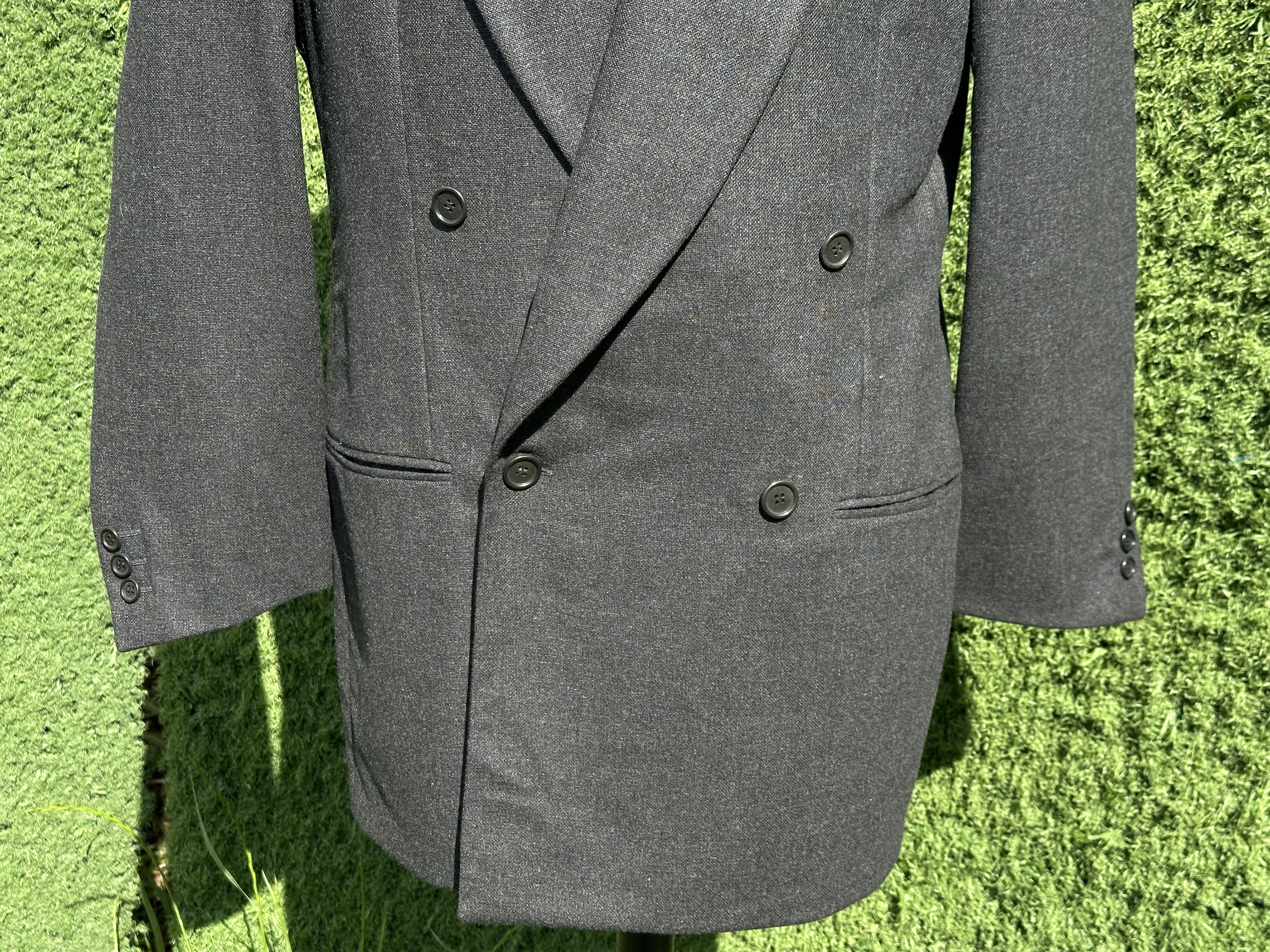 Giorgio Armani Giorgio Armani Black Label Wool Cashmere Double Breasted 50 Size 50R - 9 Thumbnail