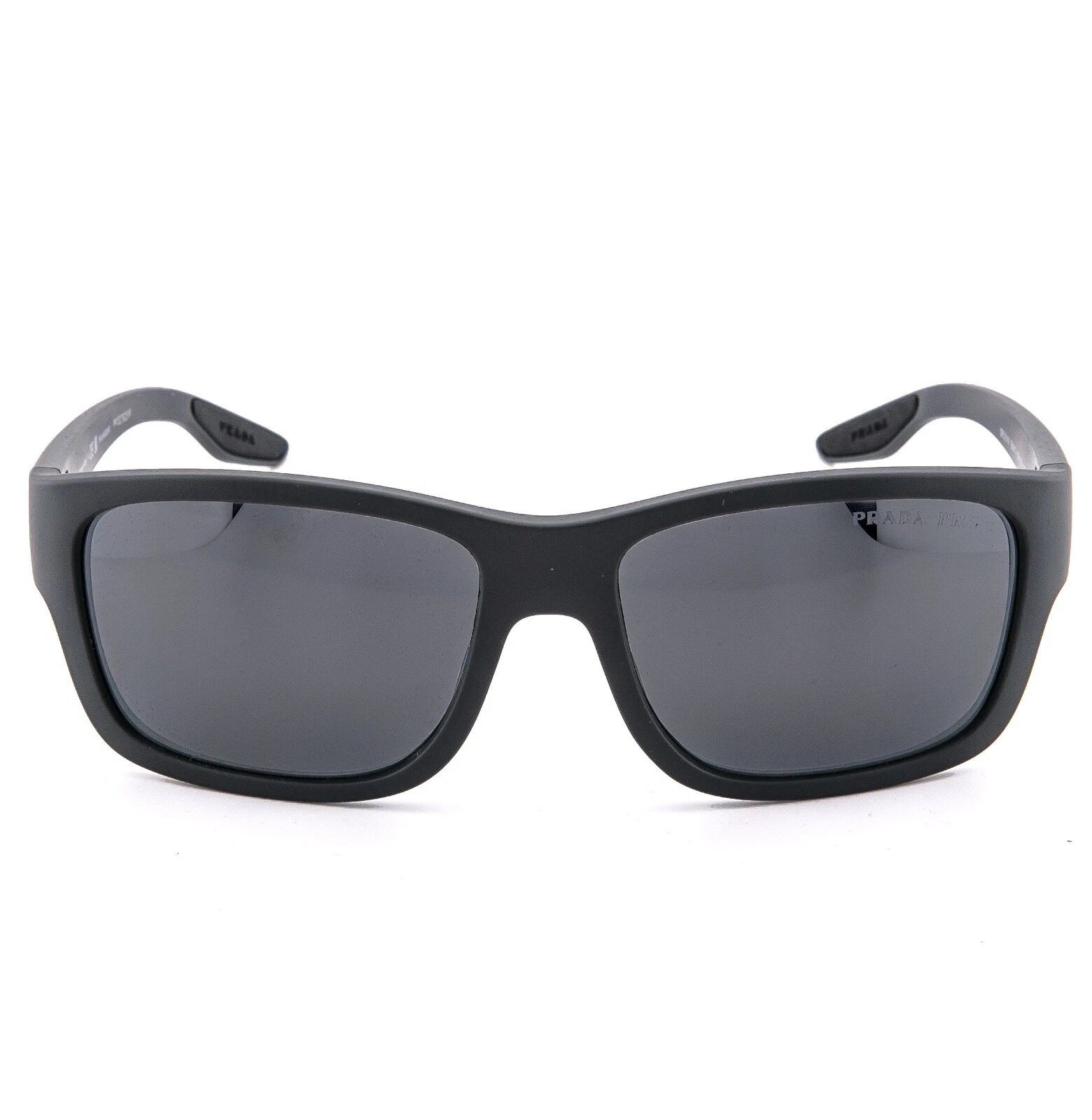 Prada PRADA 01W Linea Rossa Sport Sunglasses Gray Pilot PS01WS Size ONE SIZE - 3 Thumbnail