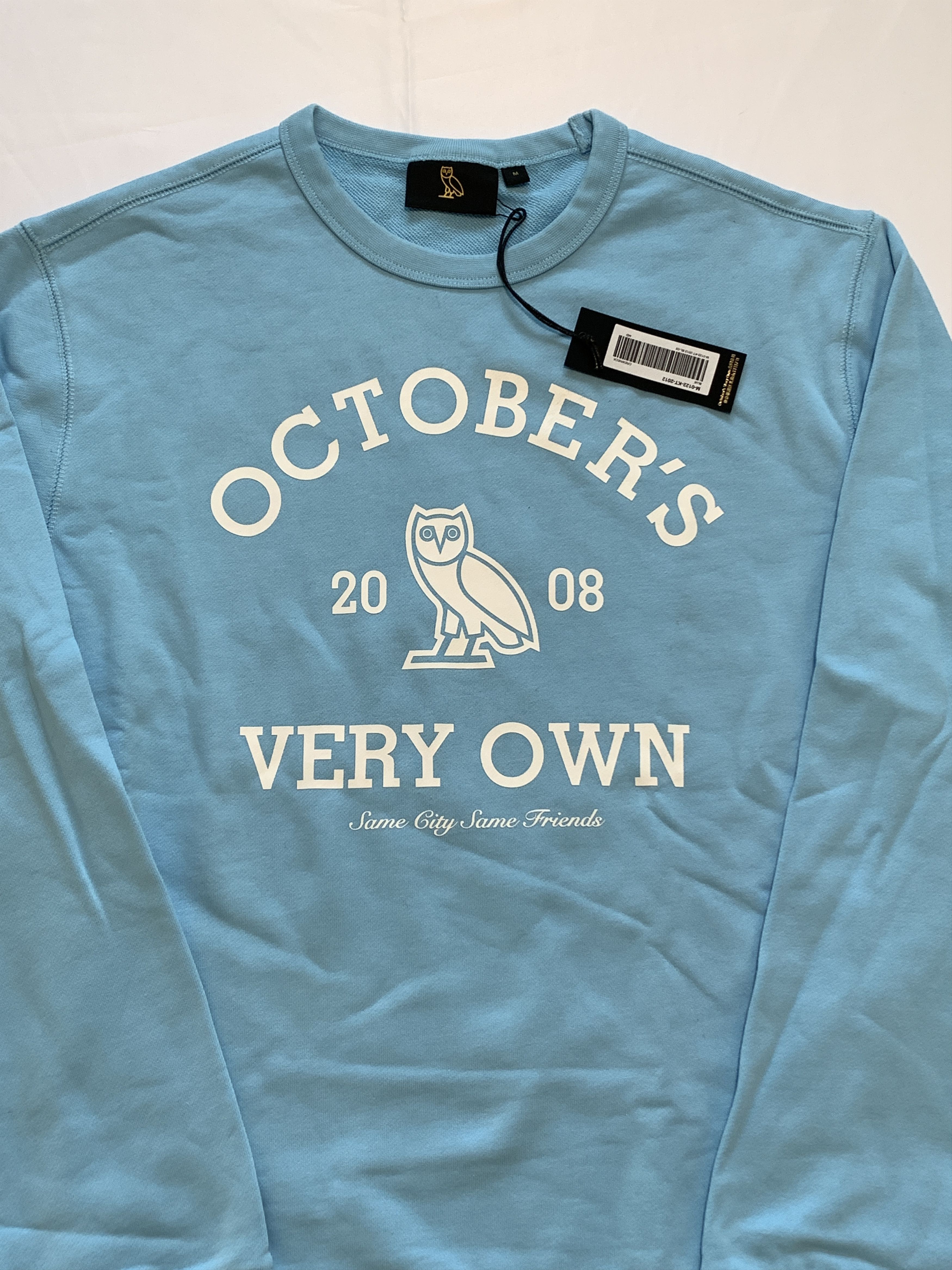 Drake *RARE* OVO Collegiate Crewneck Light Blue Size US M / EU 48-50 / 2 - 2 Thumbnail