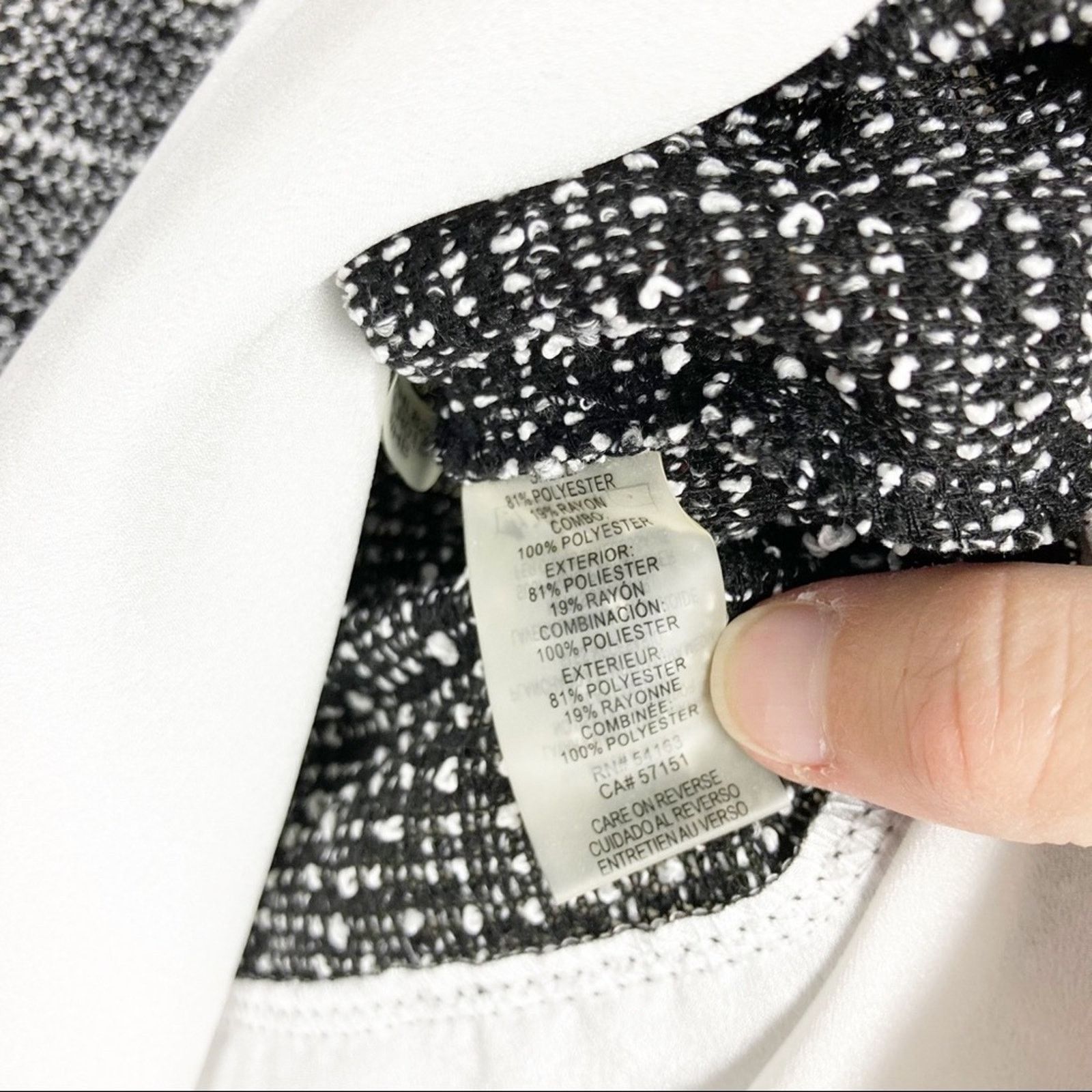 Calvin Klein Calvin Klein Gray White Layered Popover Blouse Sz S Size S / US 4 / IT 40 - 3 Thumbnail