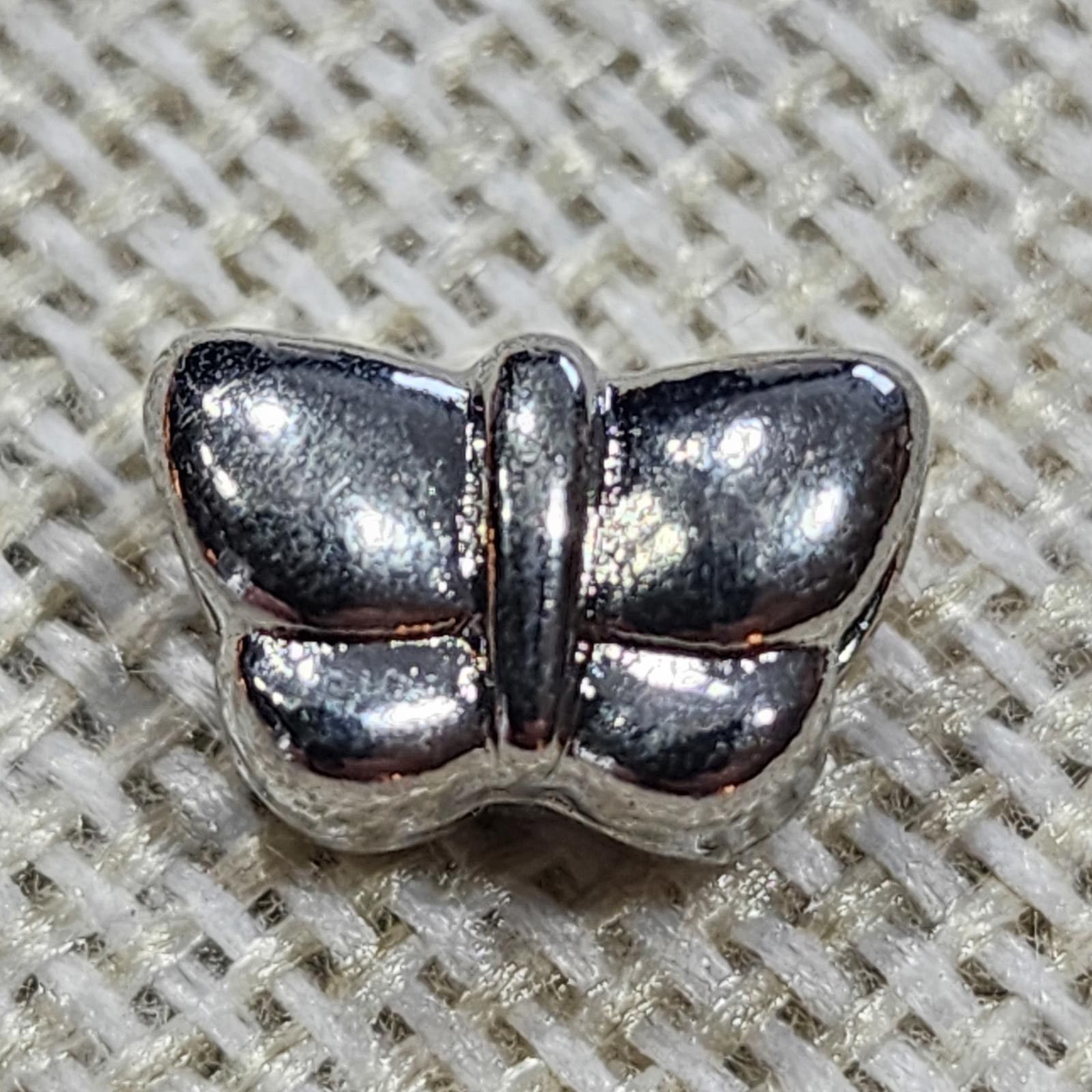 The Unbranded Brand Silver Butterfly Charm Bead Size ONE SIZE - 2 Thumbnail
