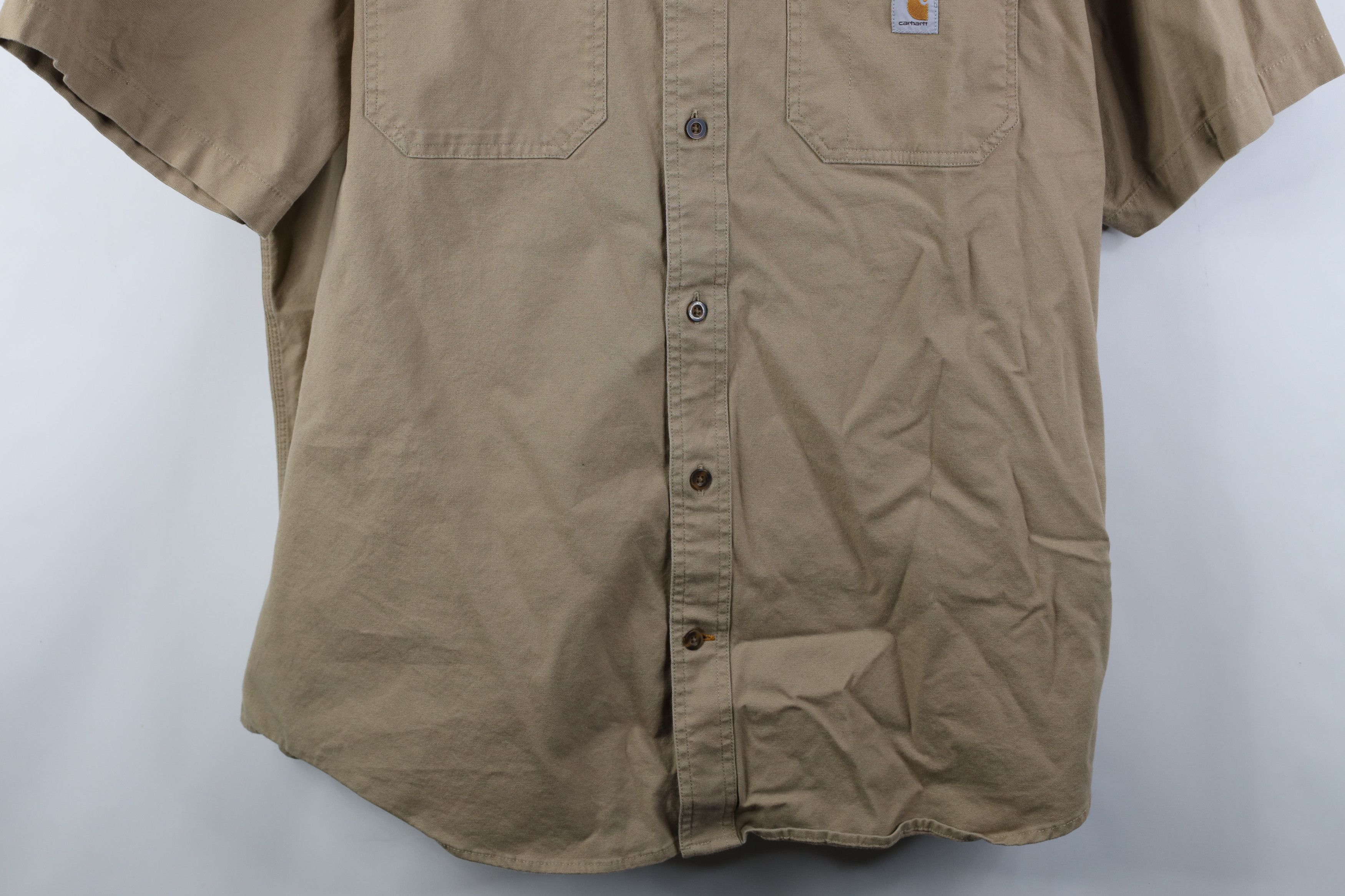 Carhartt Vintage Y2K Carhartt Heavyweight Short Sleeve Button Shirt Size US XXL / EU 58 / 5 - 3 Thumbnail
