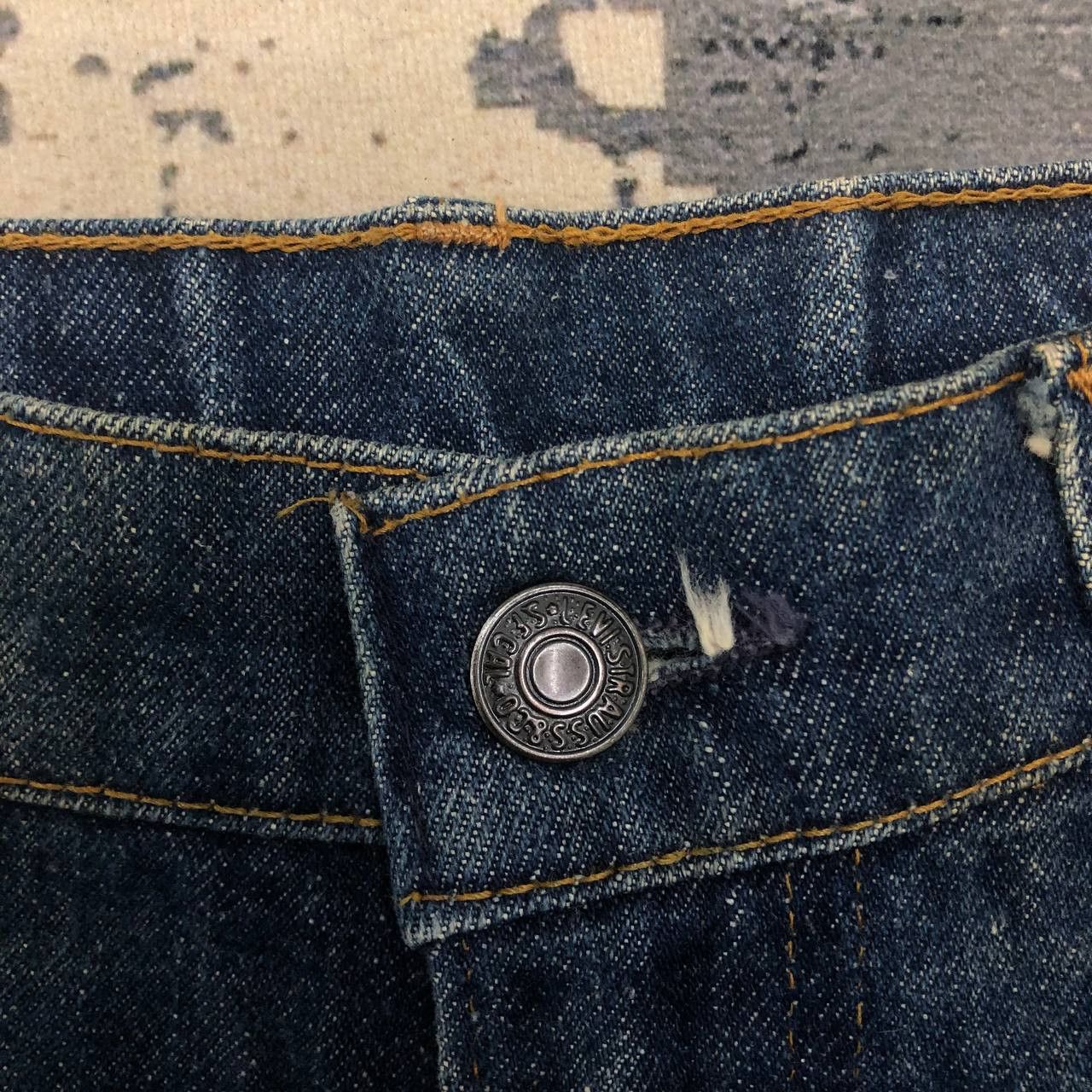 Levi's P750 VTG BIG E OREN TAG BUTTON NO 10 FLARED LEVI'S JEANS Size US 30 / EU 46 - 5 Thumbnail