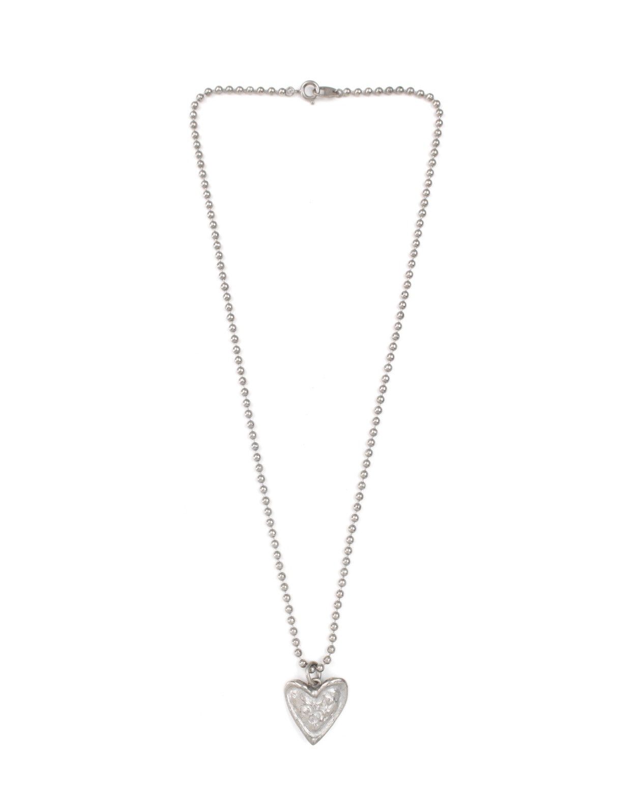 Vintage 2000S JAPANESE MADE LIQUID METAL HEART NECKLACE Size ONE SIZE - 3 Thumbnail