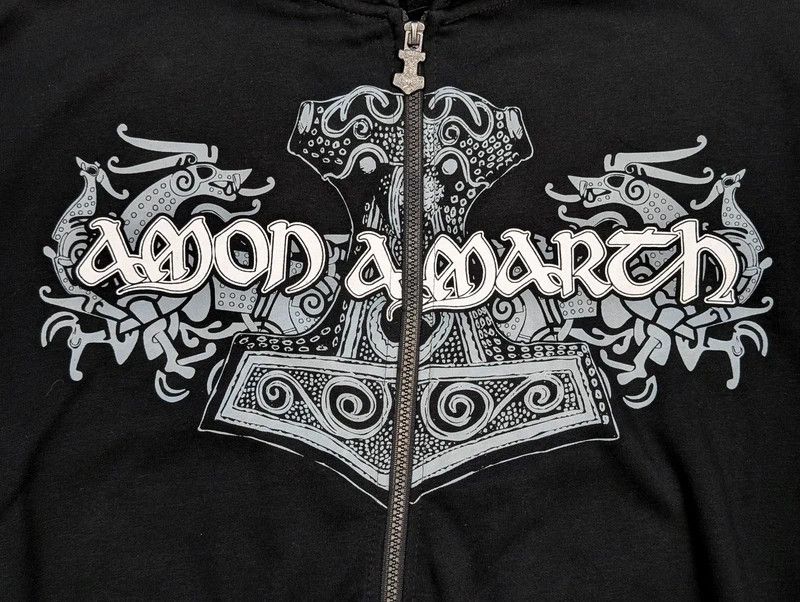 Other Amon Amarth hoodie EMP metal band merch 5XL plussize! Size US XXL / EU 58 / 5 - 4 Thumbnail