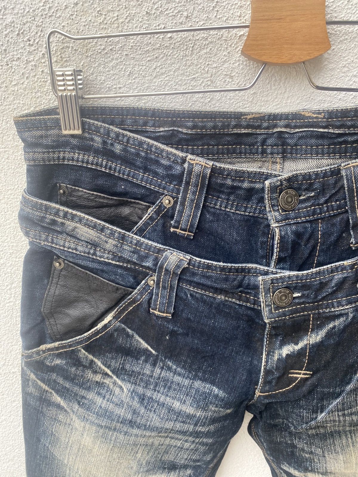 PPFM MUST have! Japanese Brand - PPFM Denim Double Waist Jeans Size US 32 / EU 48 - 3 Thumbnail
