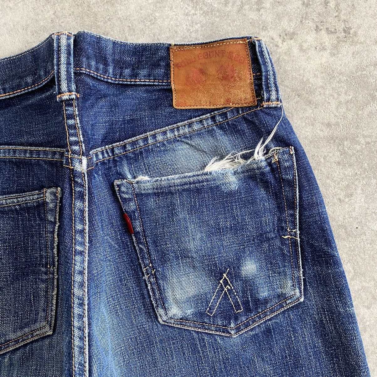 Full Count & Co. Vintage Full Count Japan Faded Blue Selvedge Denim Jeans Size US 28 / EU 44 - 20 Thumbnail