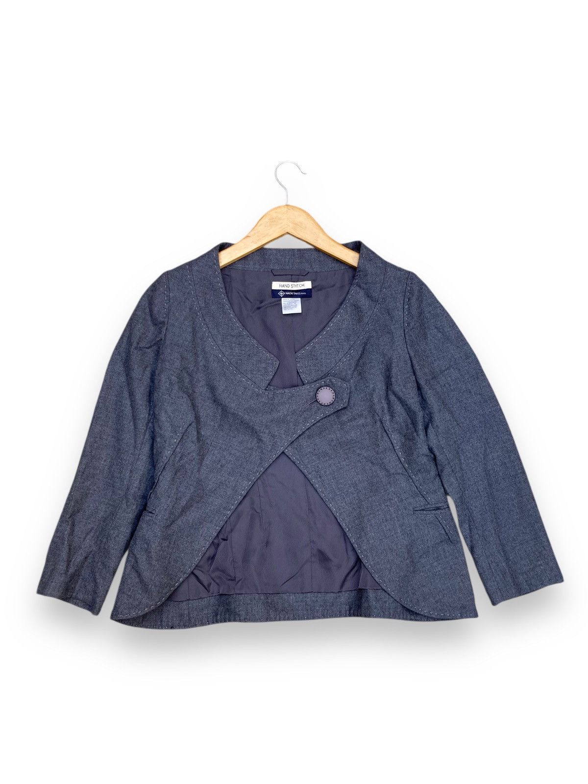 Issey Miyake Rare! NAOKI TAKIZAWA Avant-Garde Asymmetric Blazer Size M / US 6-8 / IT 42-44 - 1 Thumbnail
