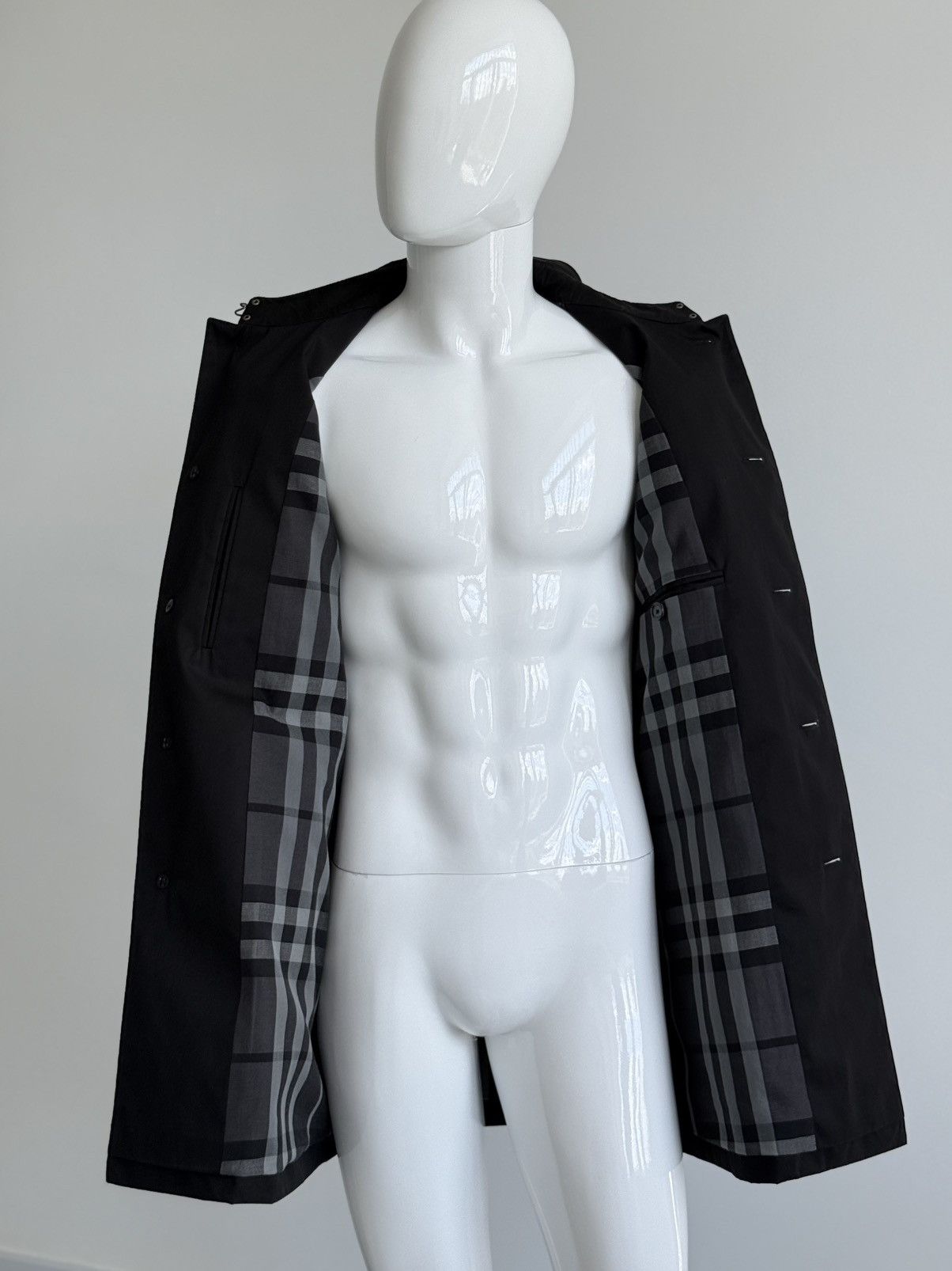 Burberry Burberry Coat Black Cotton Mens Mac Coat Jacket Size US M / EU 48-50 / 2 - 7 Thumbnail