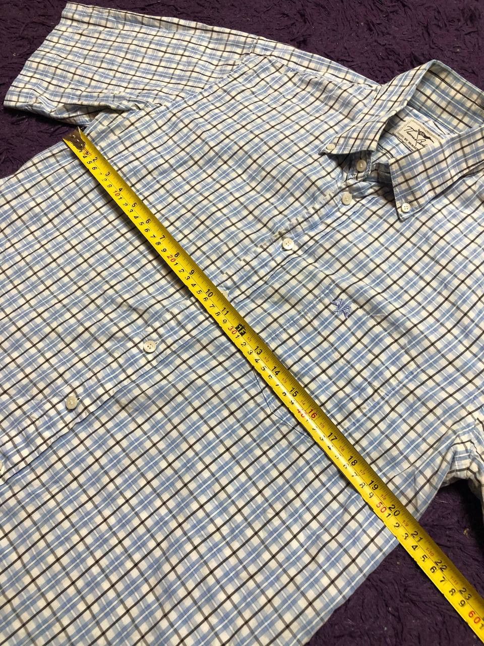 Burberry Vintage Thomas Burberry Checkered Button Up Shirt Size L Size US L / EU 52-54 / 3 - 11 Thumbnail