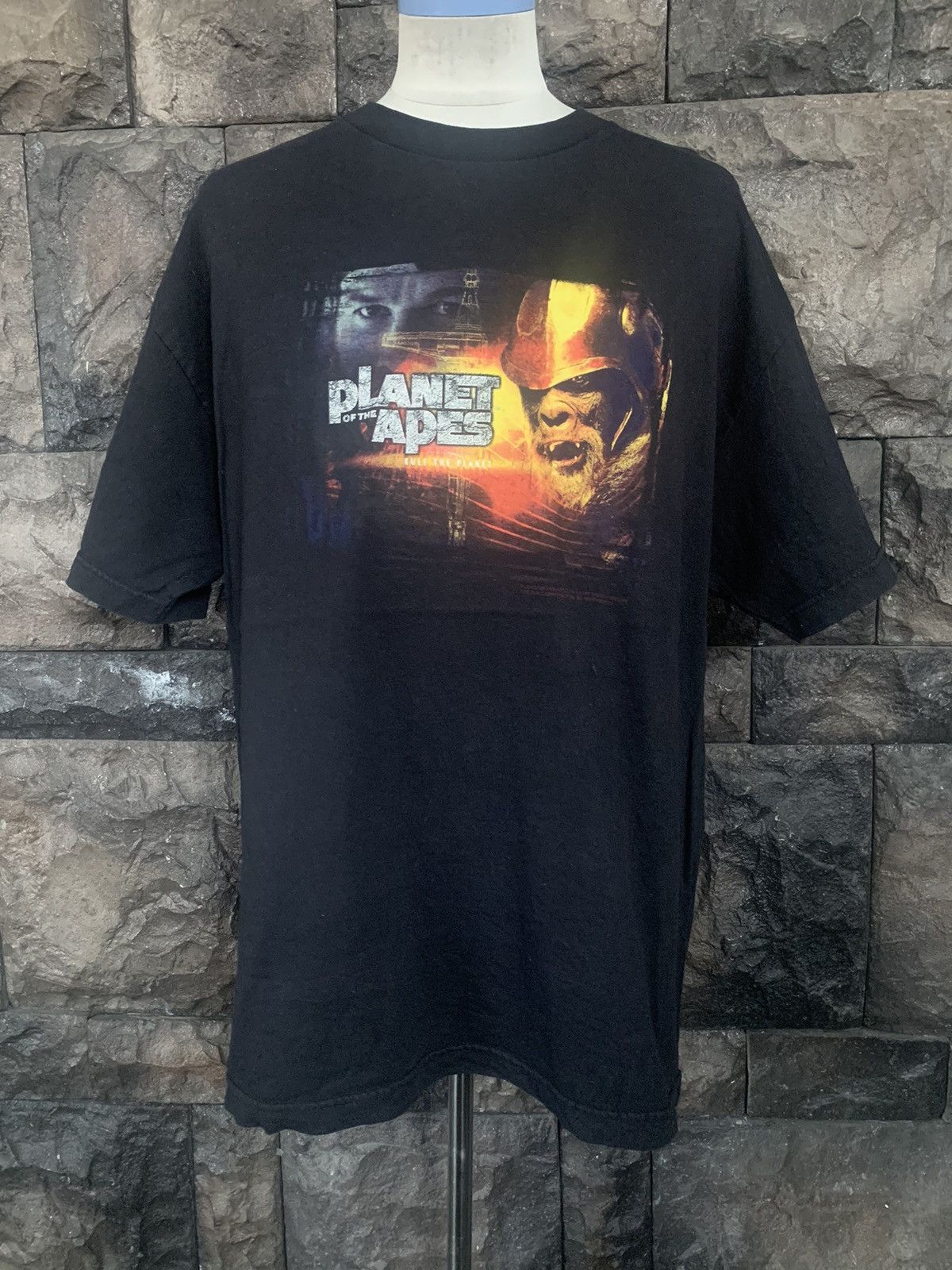 Vintage Vintage 2001 Planet Of The Apes Movie Promo T shirt Size US XL / EU 56 / 4 - 1 Thumbnail