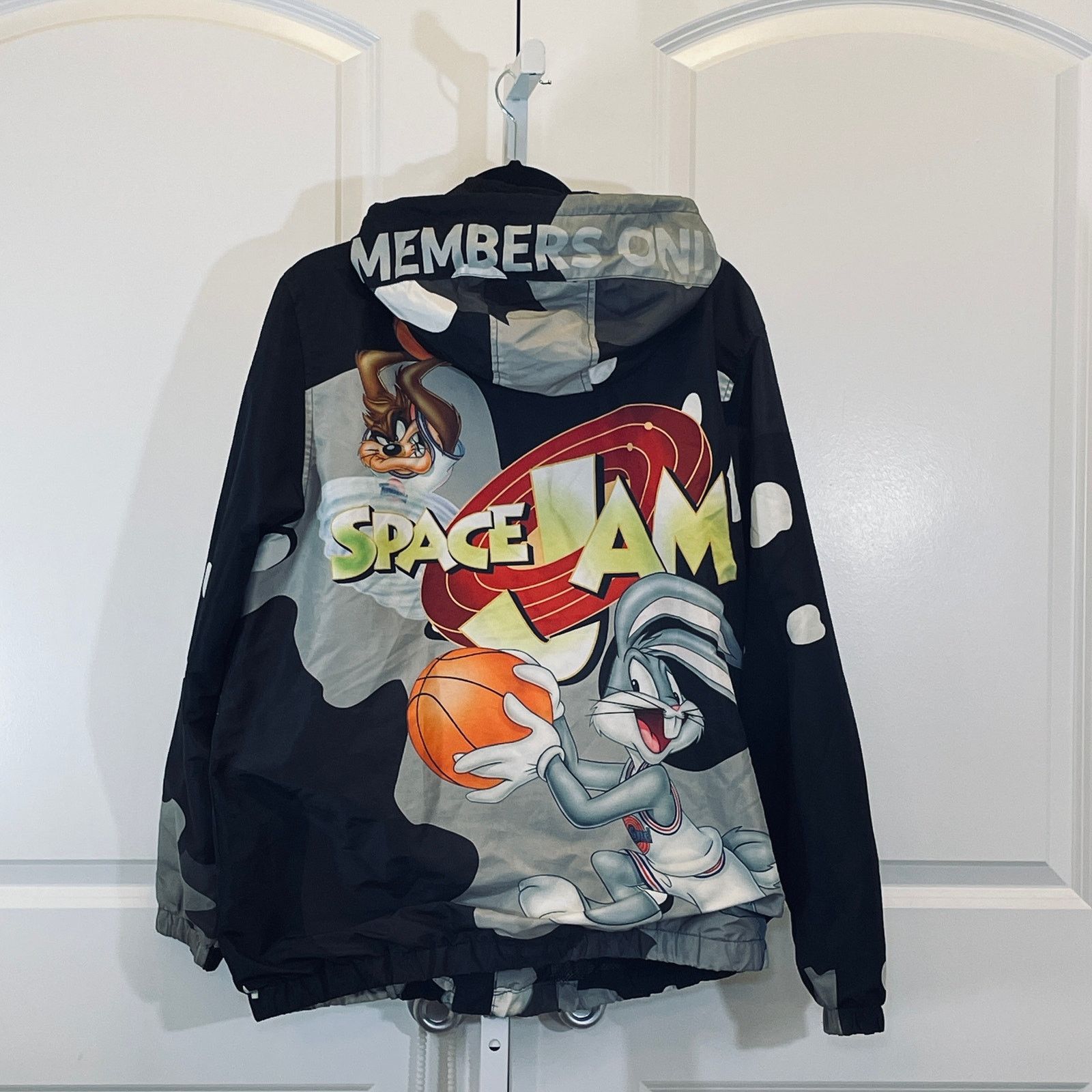 Members Only Members Only Space Jam Bomber Jacket - Unisex L - Black Size US L / EU 52-54 / 3 - 2 Thumbnail