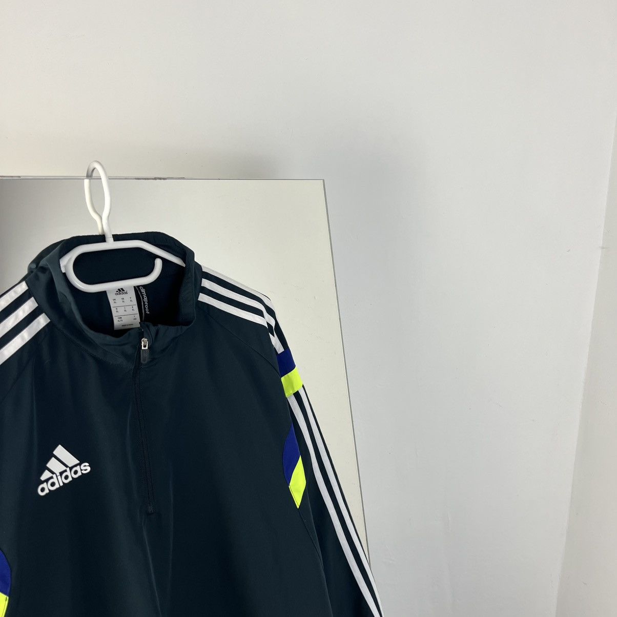 Adidas Vintage Adidas Mini Logo 1/4 Zip Up Track Jacket Size US XL / EU 56 / 4 - 2 Thumbnail
