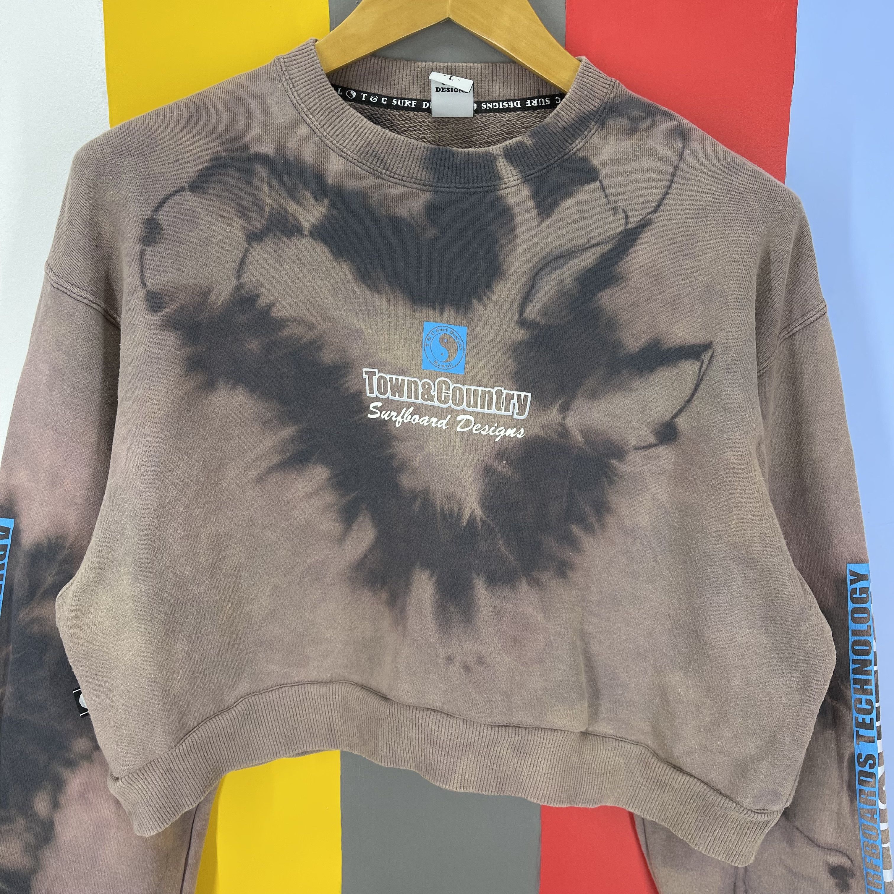 Other T & C SURF DESIGNS Custom Crop Sweatshirt Acid Wash #1273/AR Size M / US 6-8 / IT 42-44 - 4 Thumbnail