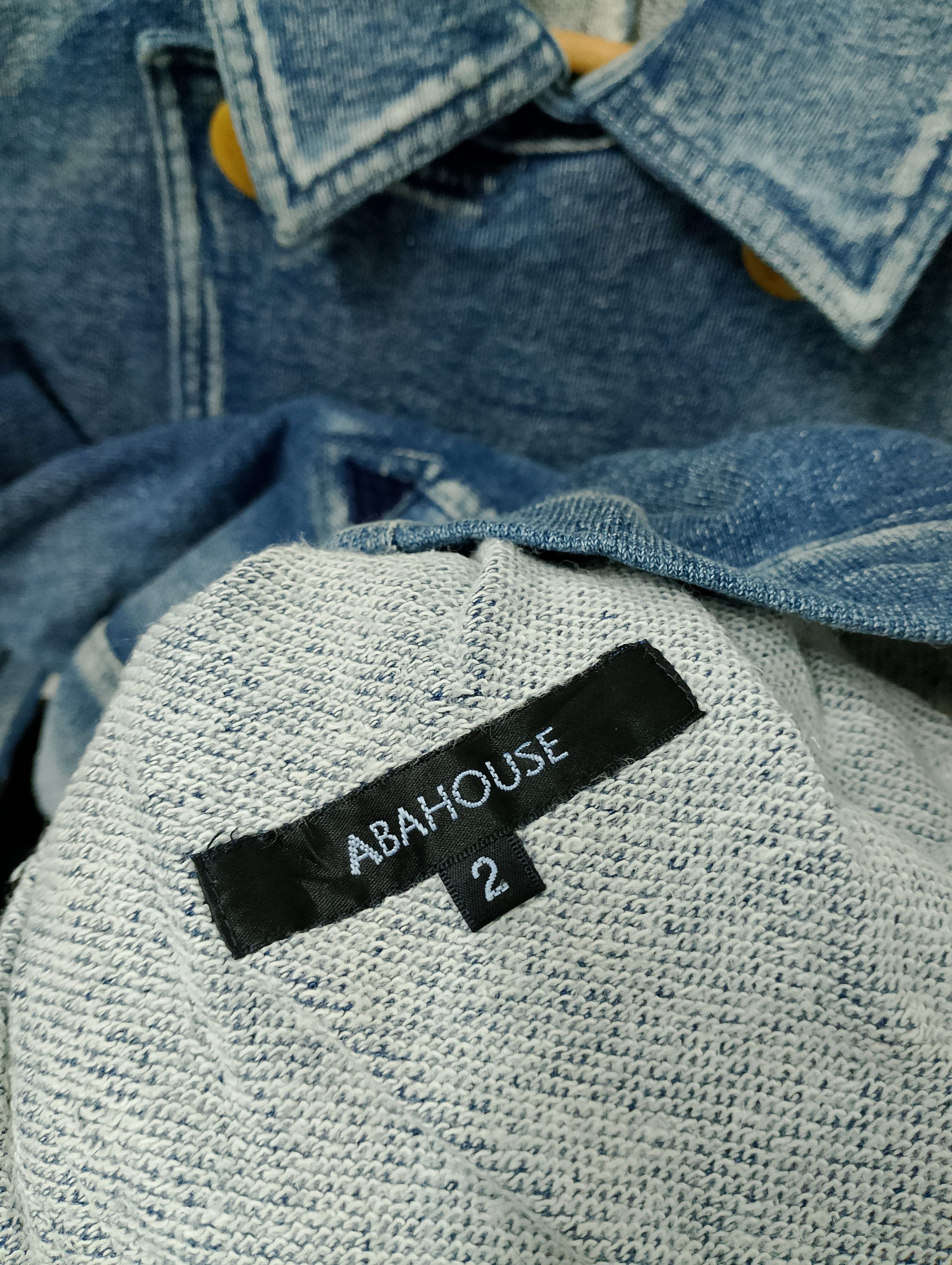 ABAHOUSE × Japanese Brand Abahouse Japanese Denim Pea Coat Distressed Wash Size US M / EU 48-50 / 2 - 4 Thumbnail