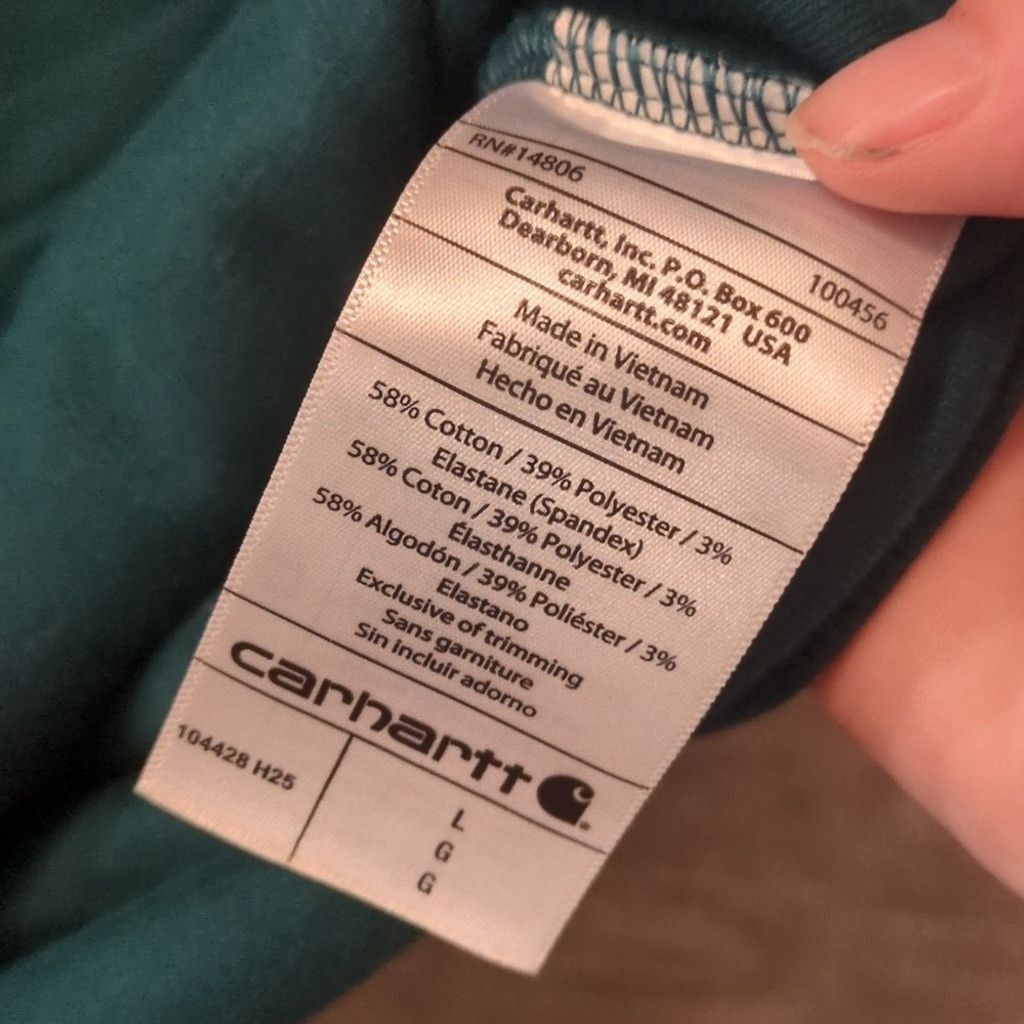 Carhartt Carhartt green loose fit 1/2 zip pullover size large Size US L / EU 52-54 / 3 - 5 Thumbnail