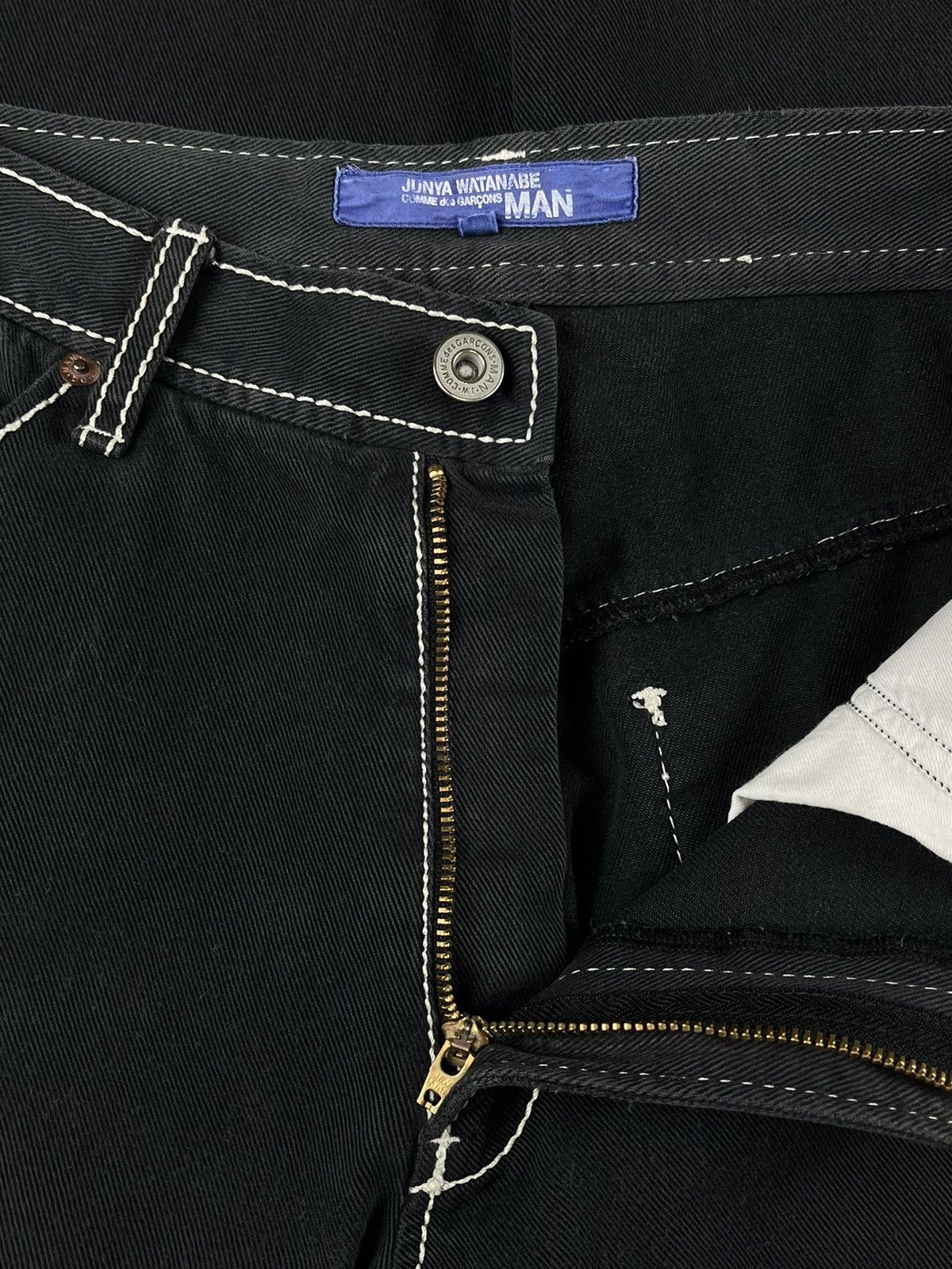 Junya Watanabe Junya Watanabe Bootcut Faded Contrast Stitch Pants Size US 30 / EU 46 - 6 Thumbnail