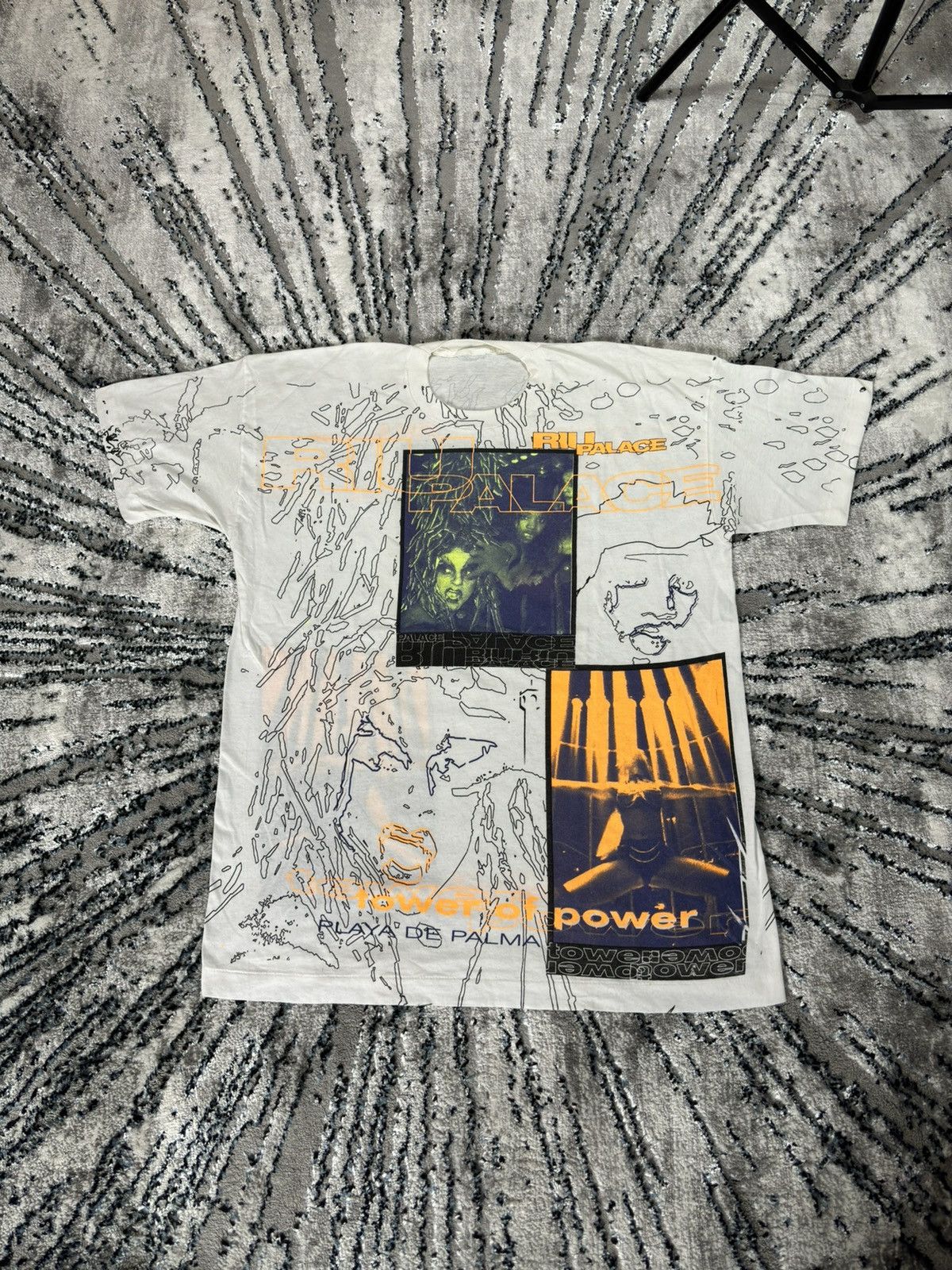 Japanese Brand × Vintage Vintage all over print power hard rave gabber t shirt tee Size US XL / EU 56 / 4 - 1 Thumbnail