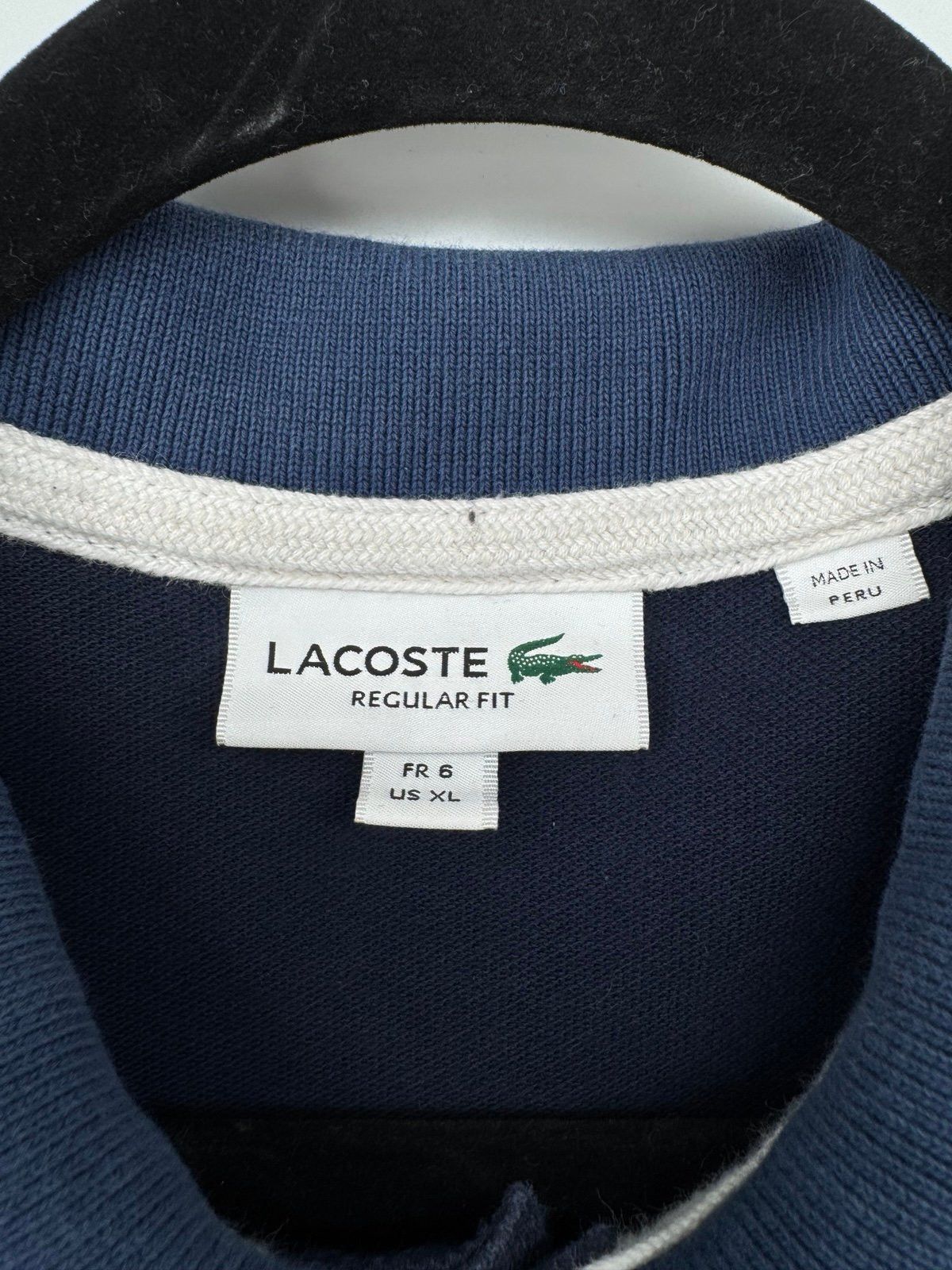 Lacoste Lacoste Polo Shirt Men XL Adult Blue Navy Casual Regular Fi Size US XL / EU 56 / 4 - 3 Thumbnail