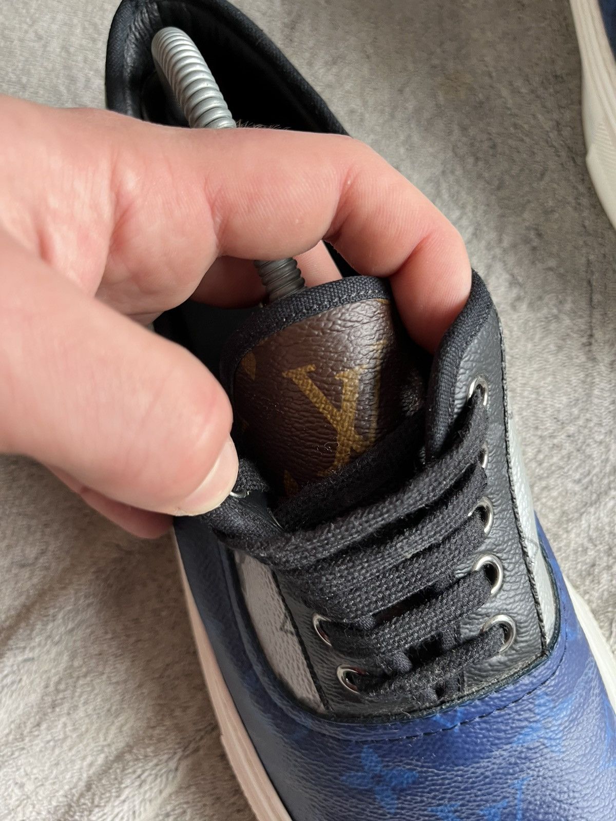 Designer × Louis Vuitton Louis Vuitton Monogram Trocadero Sneaker Low 'Blue Silver' Size US 11 / EU 44 - 5 Thumbnail
