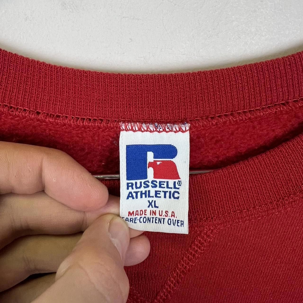 Russell Athletic Russell Athletic Red XL Sweatshirt Vintage Size US XL / EU 56 / 4 - 2 Thumbnail