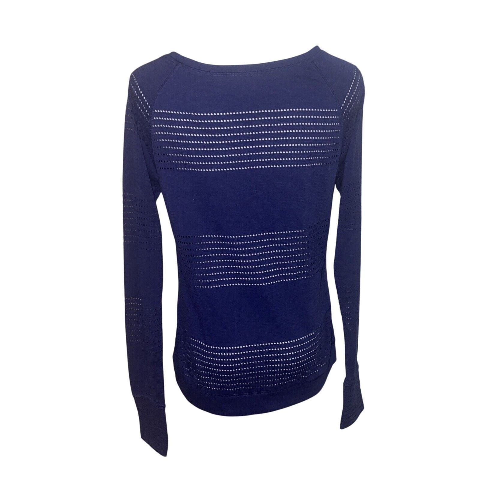 Athleta Athleta Size XS Long Sleeve Activewear Shirt Blue EUC Size XS / US 0-2 / IT 36-38 - 5 Thumbnail