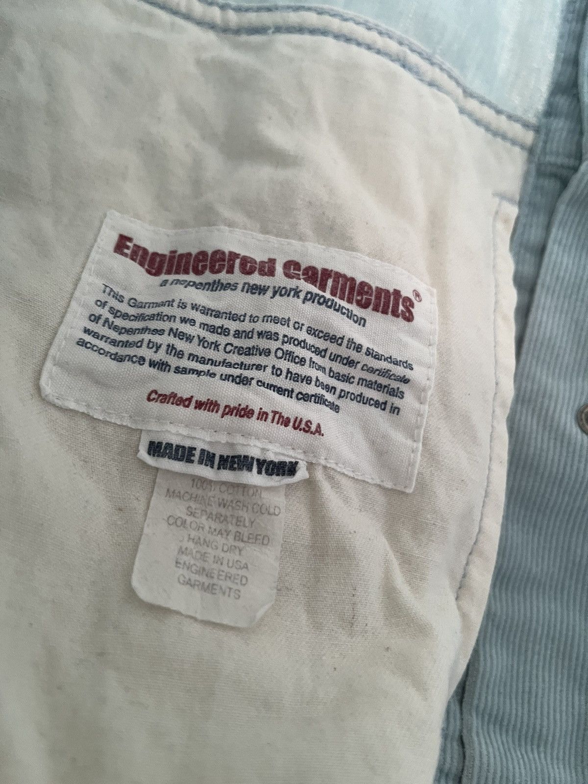 Engineered Garments Engineered Garments Corduroy Jacket Light Blue Size US M / EU 48-50 / 2 - 8 Thumbnail