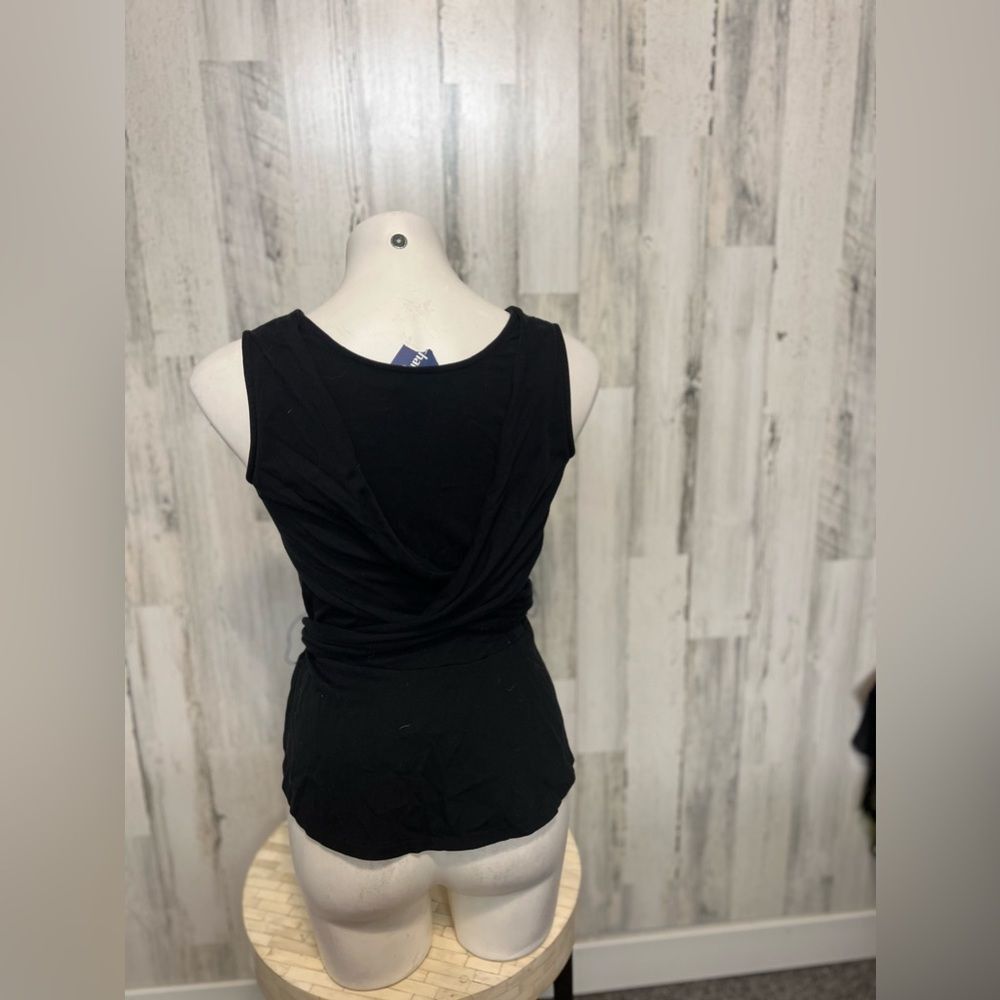 J.Crew J.Crew Black Sleeveless Peplum Top with Tie Waist – XS Size S / US 4 / IT 40 - 3 Thumbnail