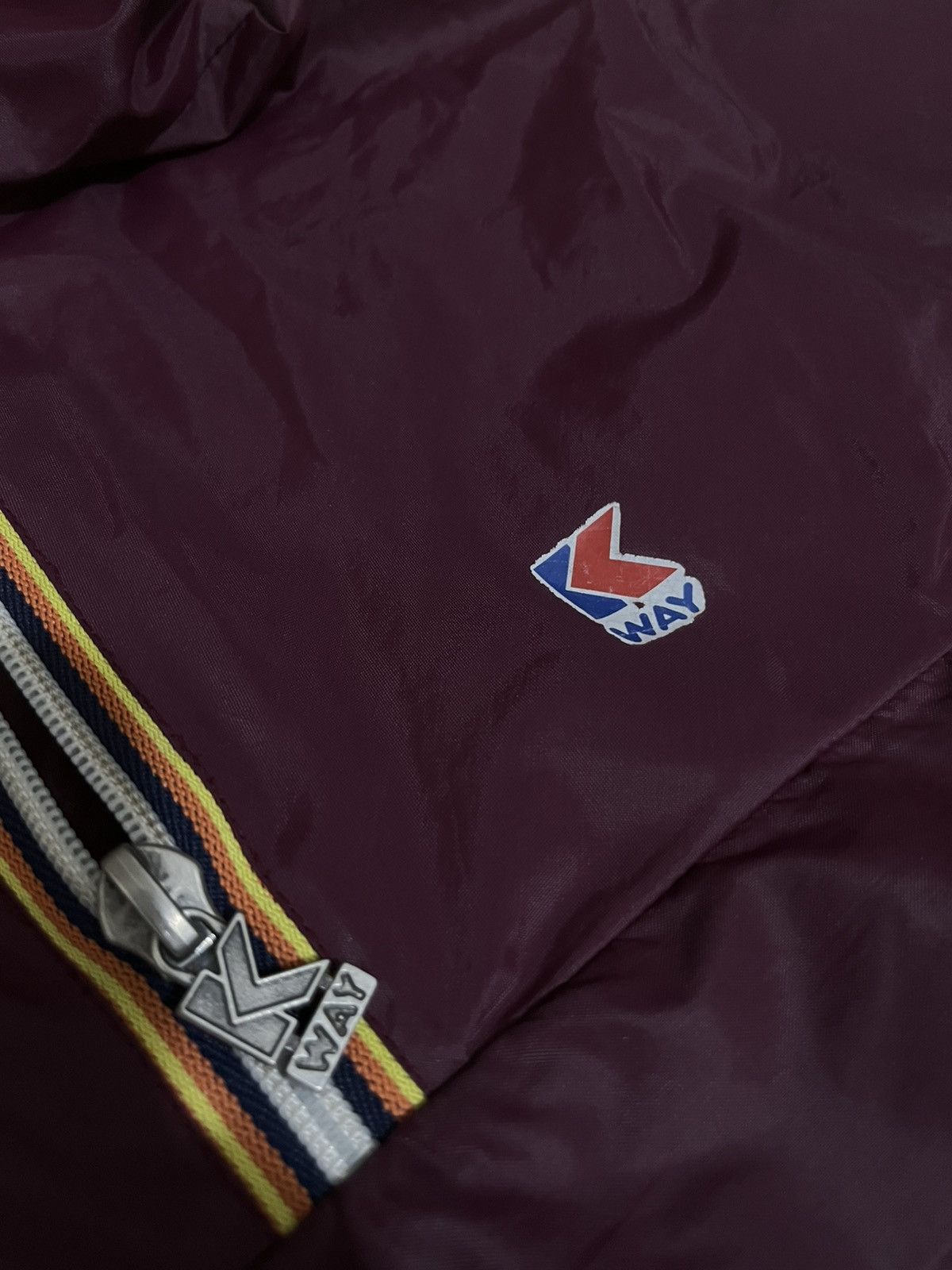 Other Vintage 90s K-Way Packable Windbreaker Jacket Burgundy Size US L / EU 52-54 / 3 - 10 Thumbnail
