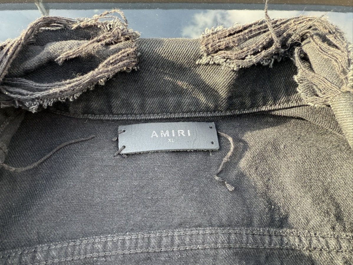 Amiri Amiri Black Denim Jacket Rare Size US XL / EU 56 / 4 - 4 Thumbnail