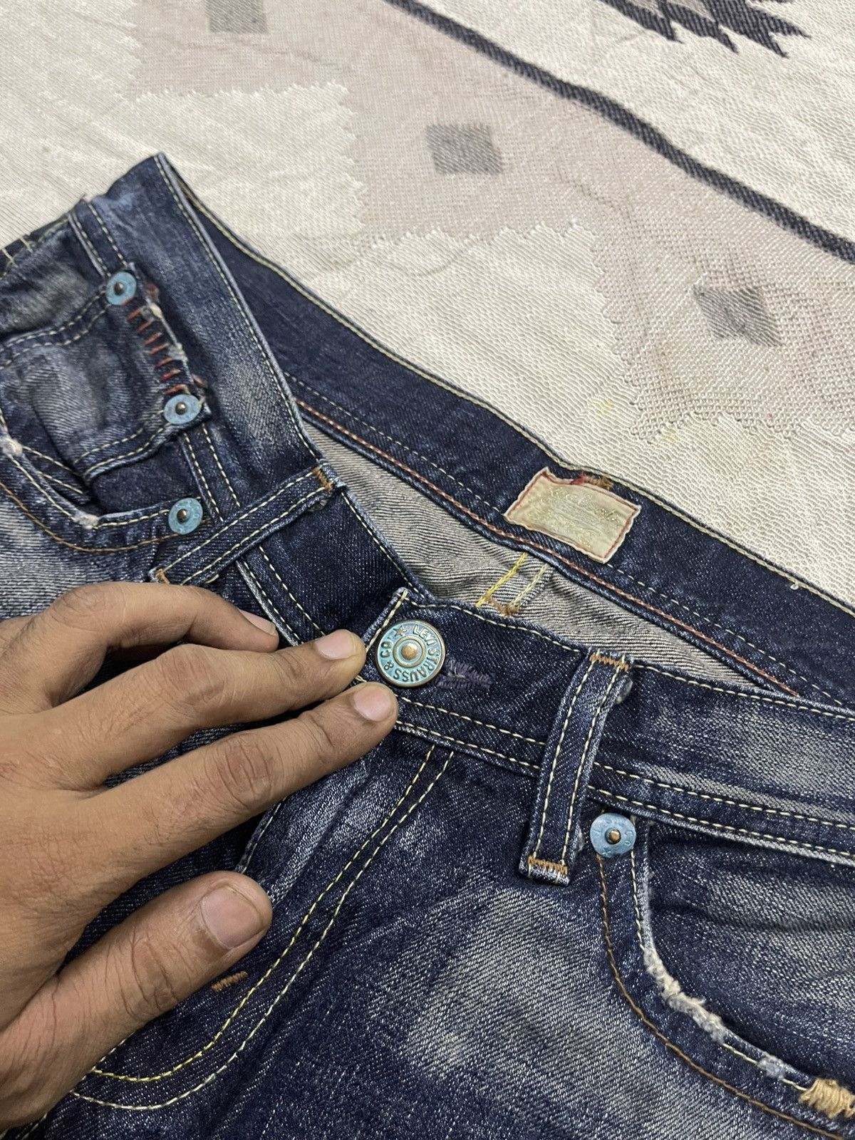 Levi's VINTAGE LEVIS REDLOOP J22 STRAIGHT CUT JEANS MADE IN JAPAN Size US 29 - 6 Thumbnail