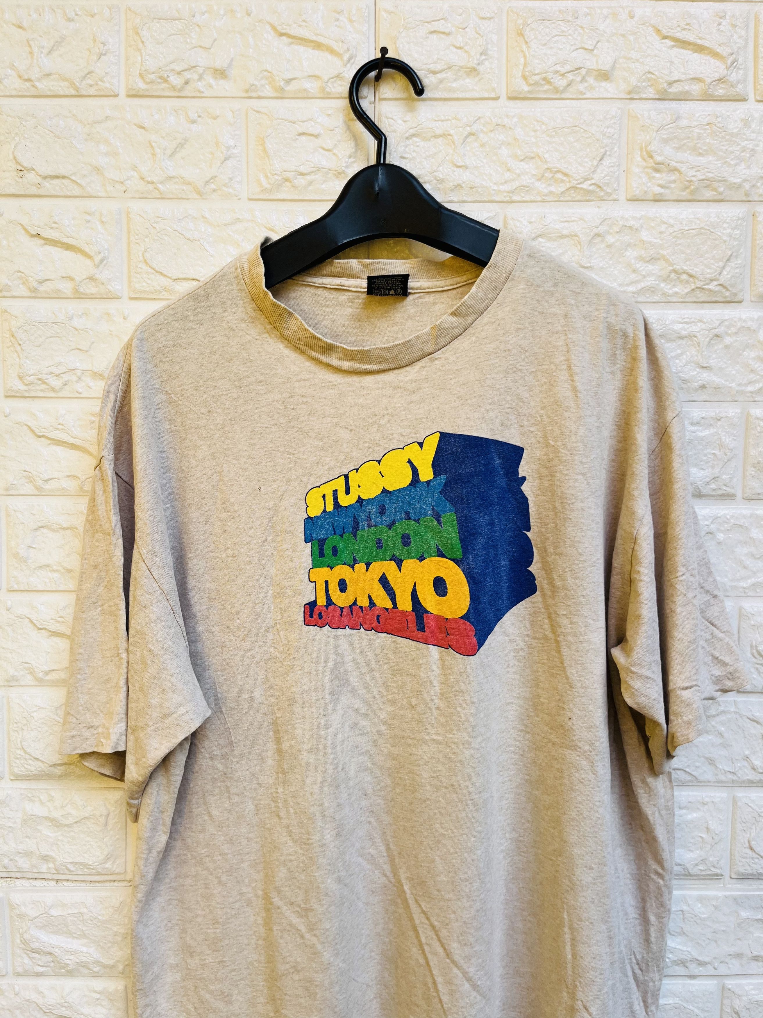 Stussy Vintage 80s Stussy Bloc Hip Hop Streetwear Fashion Style Size US L / EU 52-54 / 3 - 3 Thumbnail