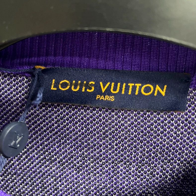 Louis Vuitton Louis Vuitton Purple stick figure logo jacquard cartoon tu Size US L / EU 52-54 / 3 - 2 Thumbnail