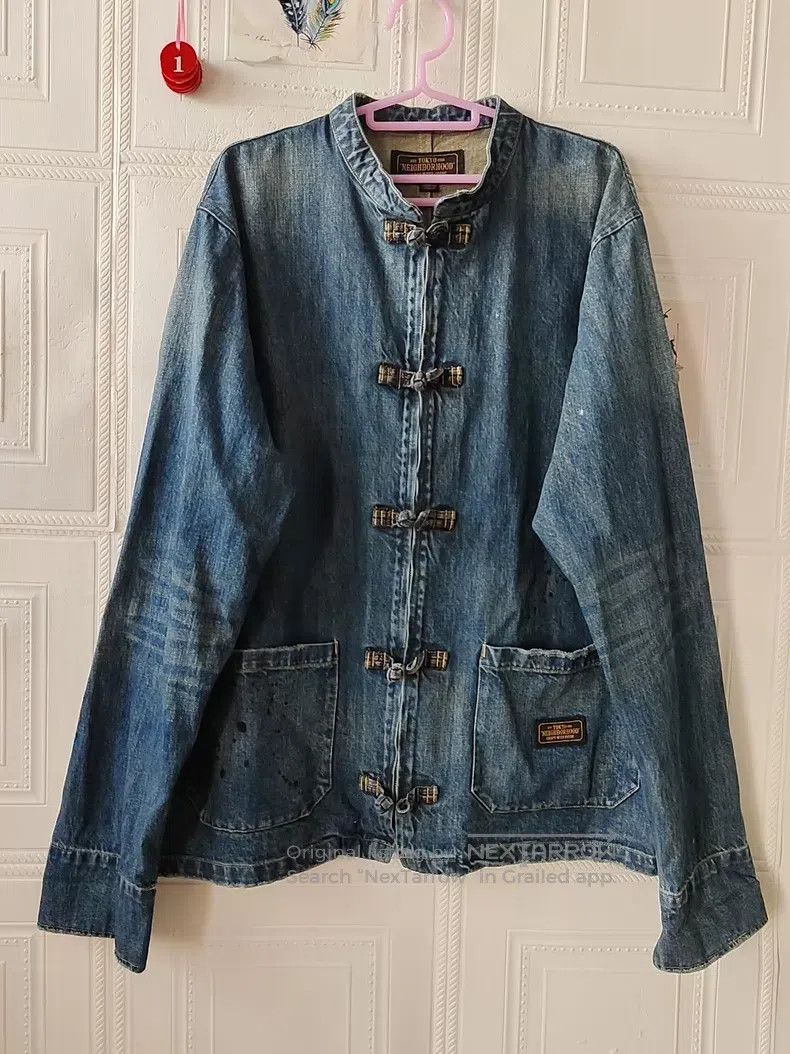 Neighborhood Neighborhood Washed Splattered Tang Suit Denim Jacket Size US M / EU 48-50 / 2 - 1 Thumbnail