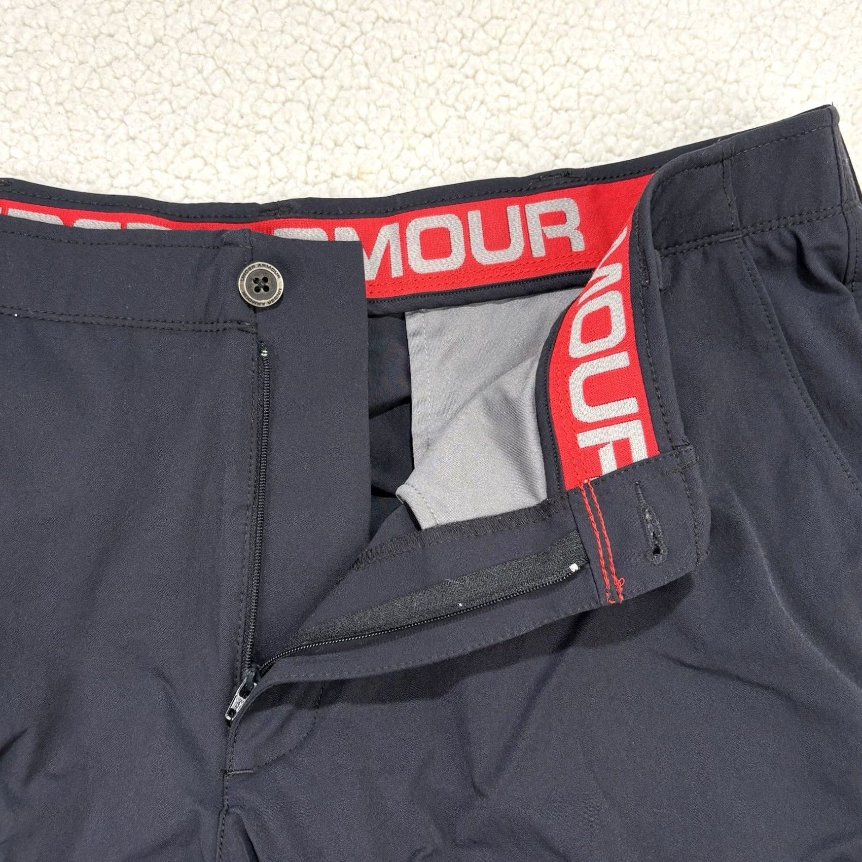 Under Armour Under Armour Mens Black Chino Golf Performance Stretch Straight Pants Size 40x32 Size US 40 / EU 56 - 6 Thumbnail