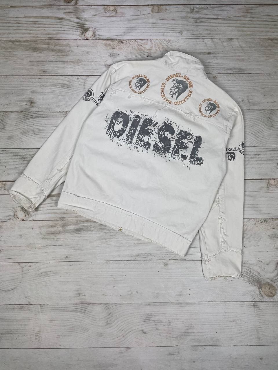 Diesel Vintage Diesel Denim Jacket Big Logo Y2K Japan Size US S / EU 44-46 / 1 - 3 Thumbnail