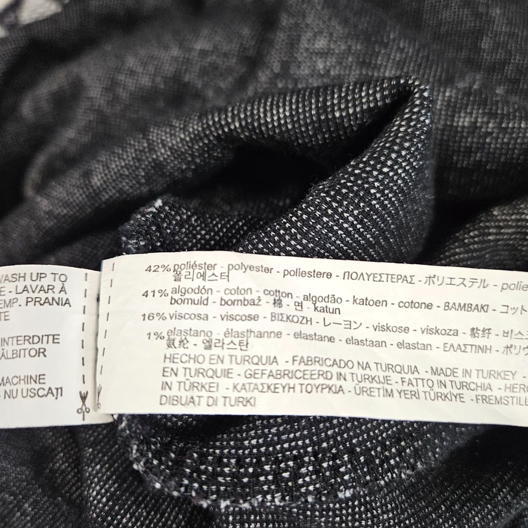 Zara Zara Trafaluc Womens Top Sz L Black Gray Cotton Blend Short Sleeve Round Neck Pullover Blouse Size L / US 10 / IT 46 - 5 Thumbnail