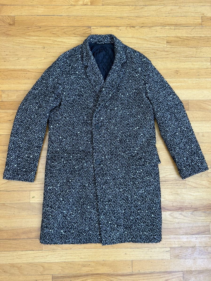 PLAC PLAC Boucle Wool Double Breasted Topcoat Overcoat Sz 48 / M Size US M / EU 48-50 / 2 - 3 Thumbnail