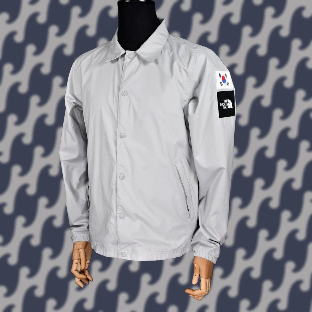 The North Face The North Face The North Face South Korea IC Windwall Coach Jacket Men S Gray Logo Lightweight Regular Size S Jacket Mens Size US S / EU 44-46 / 1 - 1 Thumbnail
