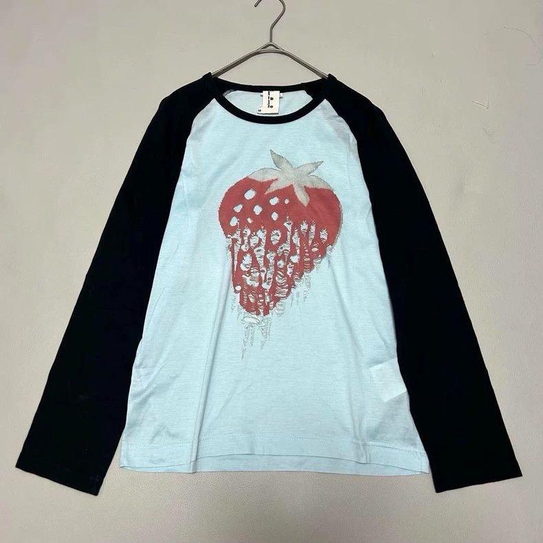 Comme des Garcons Comme Des Garcons Aqua Blue Ragged Strawberry Top Size S / US 4 / IT 40 - 1 Thumbnail